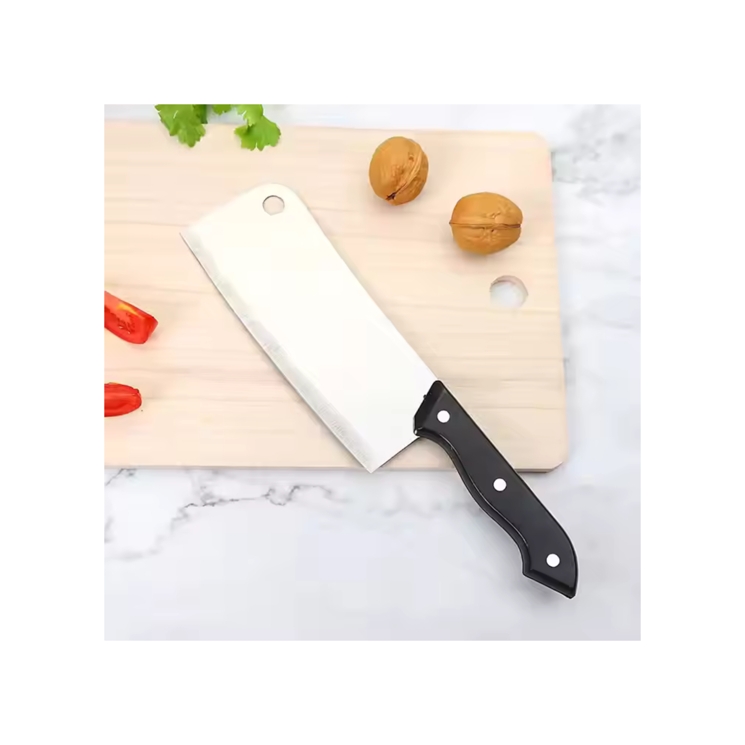 Kitchen Cleaver Knife Chopper Butcher Knife Stainless Steel for Home Kitchen and Restaurants