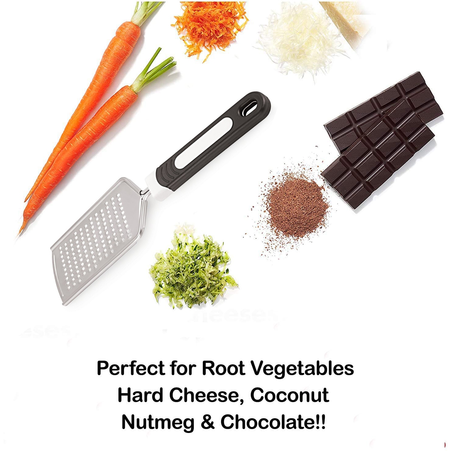 Professional Cheese Graters for Kitchen Stainless Steel Handheld, Metal Lemon Zester Grater With Handle For Cheese, Chocolate, Spices, Kitchen