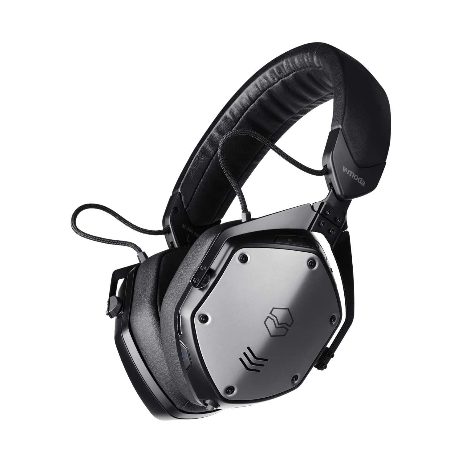 V-MODA M-200 ANC Noise Cancelling Wireless Bluetooth Over-Ear Headphones with Mic for Phone-Call (M-200BTA-BK)