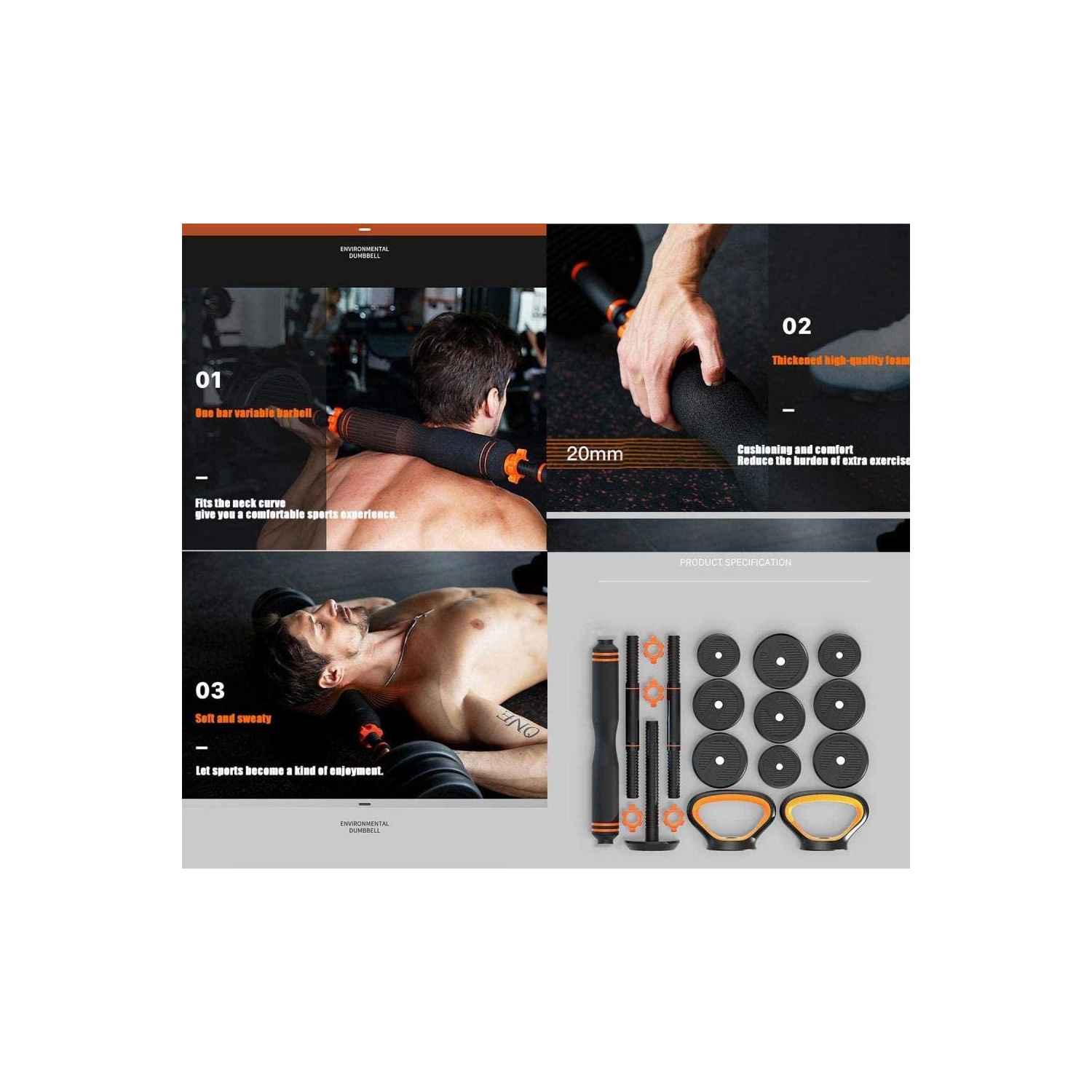 Techville adjustable online dumbbells