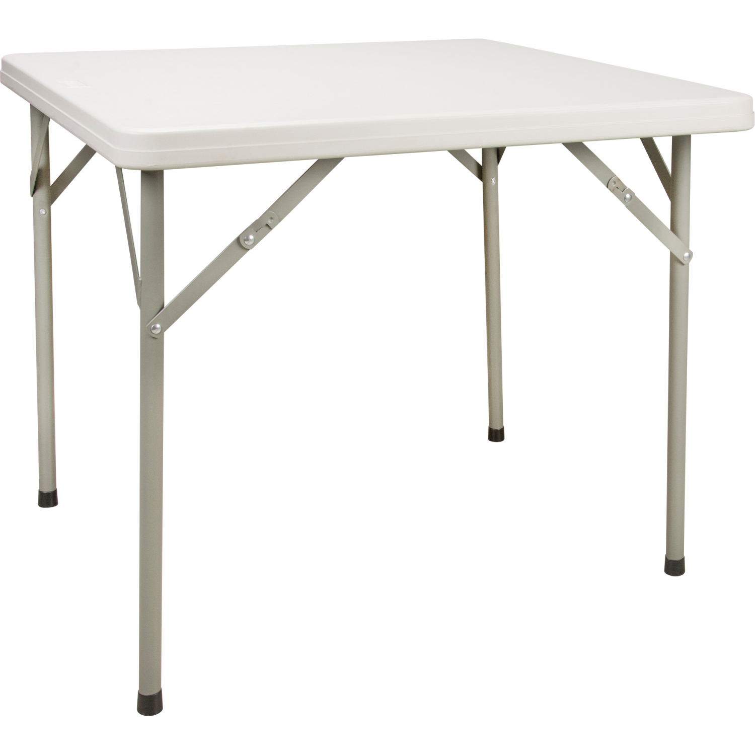 Kleton Square Polyethylene Folding Table - White