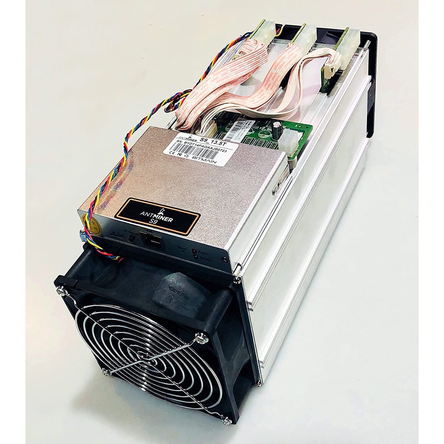 Refurbished (Good) - Bitmain Antminer S9 Bitcoin Miner, 0.098 J/GH Power Efficiency, 13.5TH/s (GENERIC PSU INCLUDED)