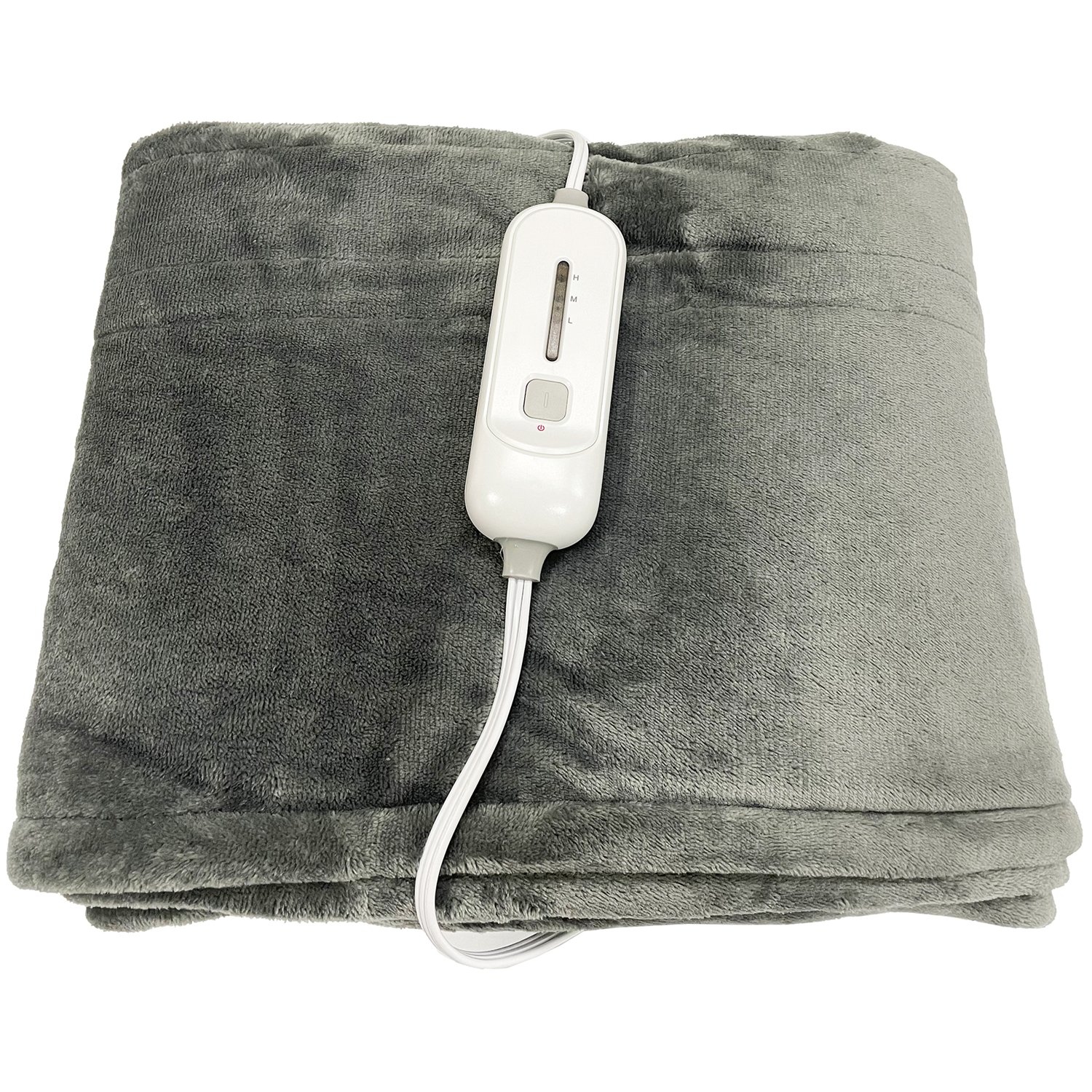 Innovation Confort - Heated Throw, 50 '' x 60 '', 3 Heat Settings, Gray