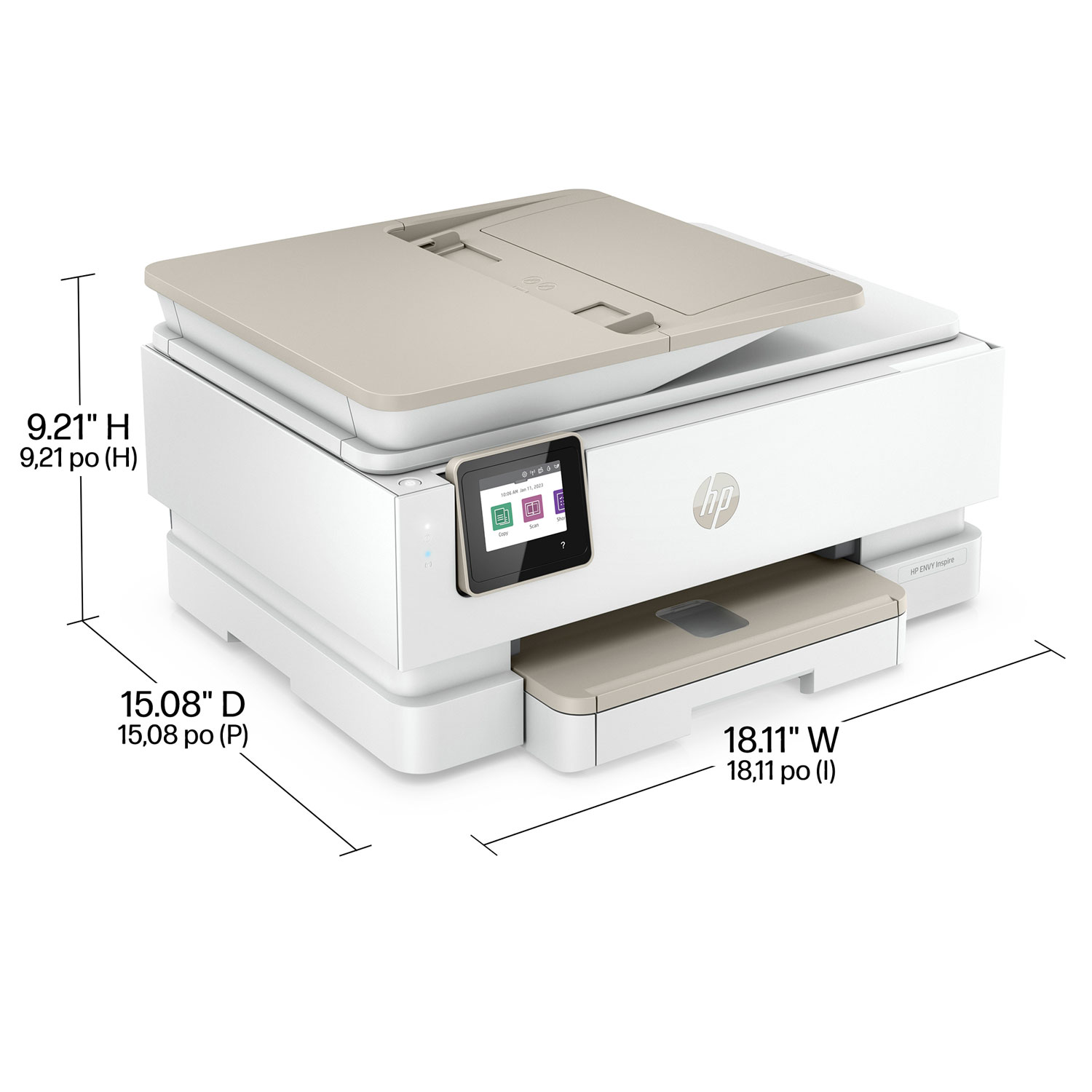 Imprimante à jet d'encre tout-en-un sans fil ENVY Inspire 7955e de HP - Essai de 3 mois de Instant Ink de HP inclus