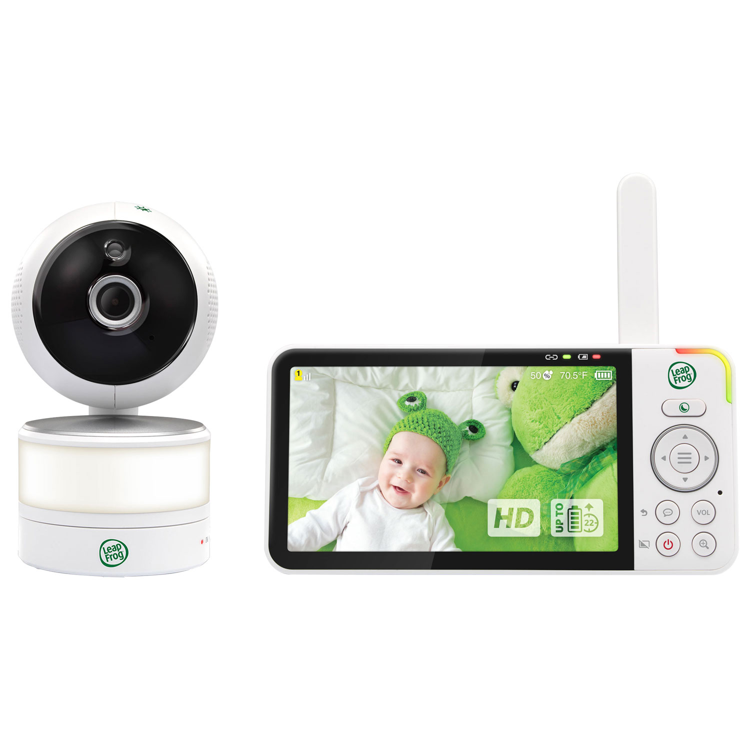 LeapFrog 5" Video Baby Monitor w/ Colour Night Vision, Zoom/Pan/Tilt, & 2-Way Audio (LF915HD)