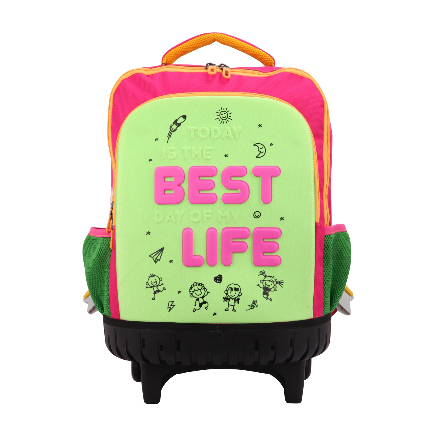 TROCHI-BESTLIFE SCHOOL TROLLEY BACKPACK GARDEN COLLECTION 02