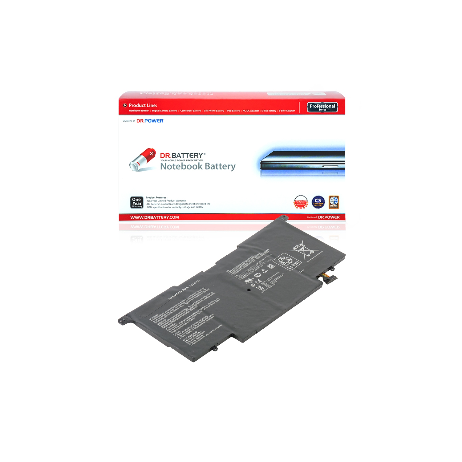 DR. BATTERY - Replacement for Asus ZenBook UX31A / UX31E / 21-UX31 / C22-UX31 / C23-UX31 [7.4V / 6840mAh / 50Wh] ***Free Shipping***
