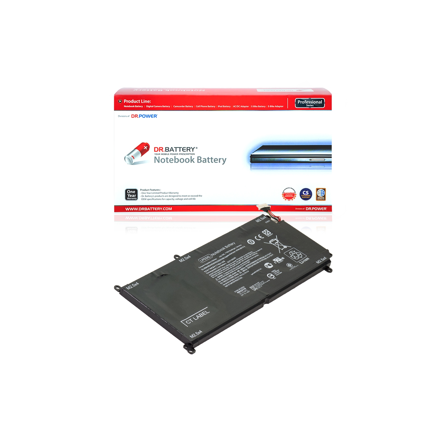 DR. BATTERY - Replacement for HP Envy 15-ae012la / 15-ae012tx / 15-ae012ur / 15-ae013tx / LP03055XL / LP03055XL-PR / LP03XL [11.4V / 4050mAh / 48Wh]