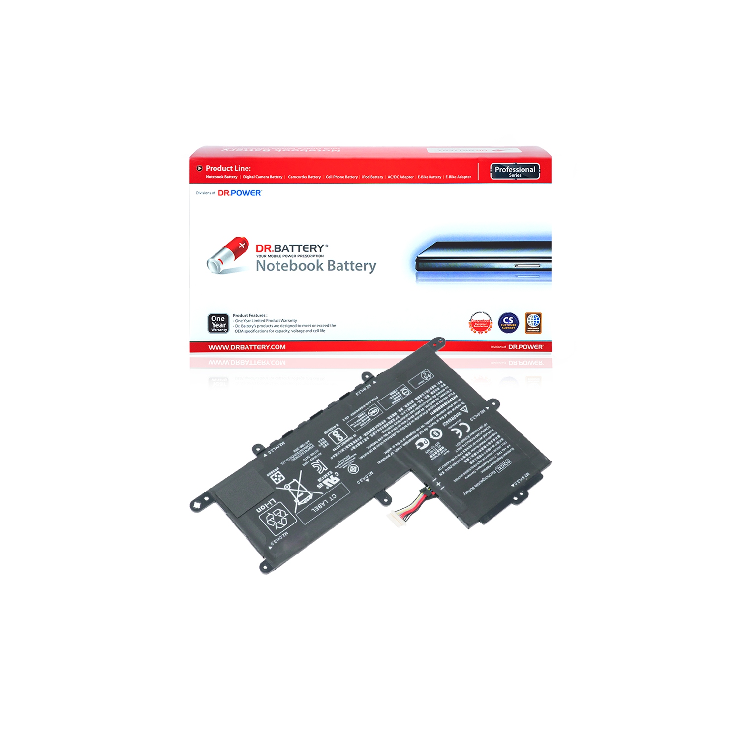 DR. BATTERIE - Remplacement pour HP Stream 11-ah109dx / 11-ah110nr / 11-ah111 / 11-ah112 / PO02037XL-PL / PO02XL / TPN-Q166