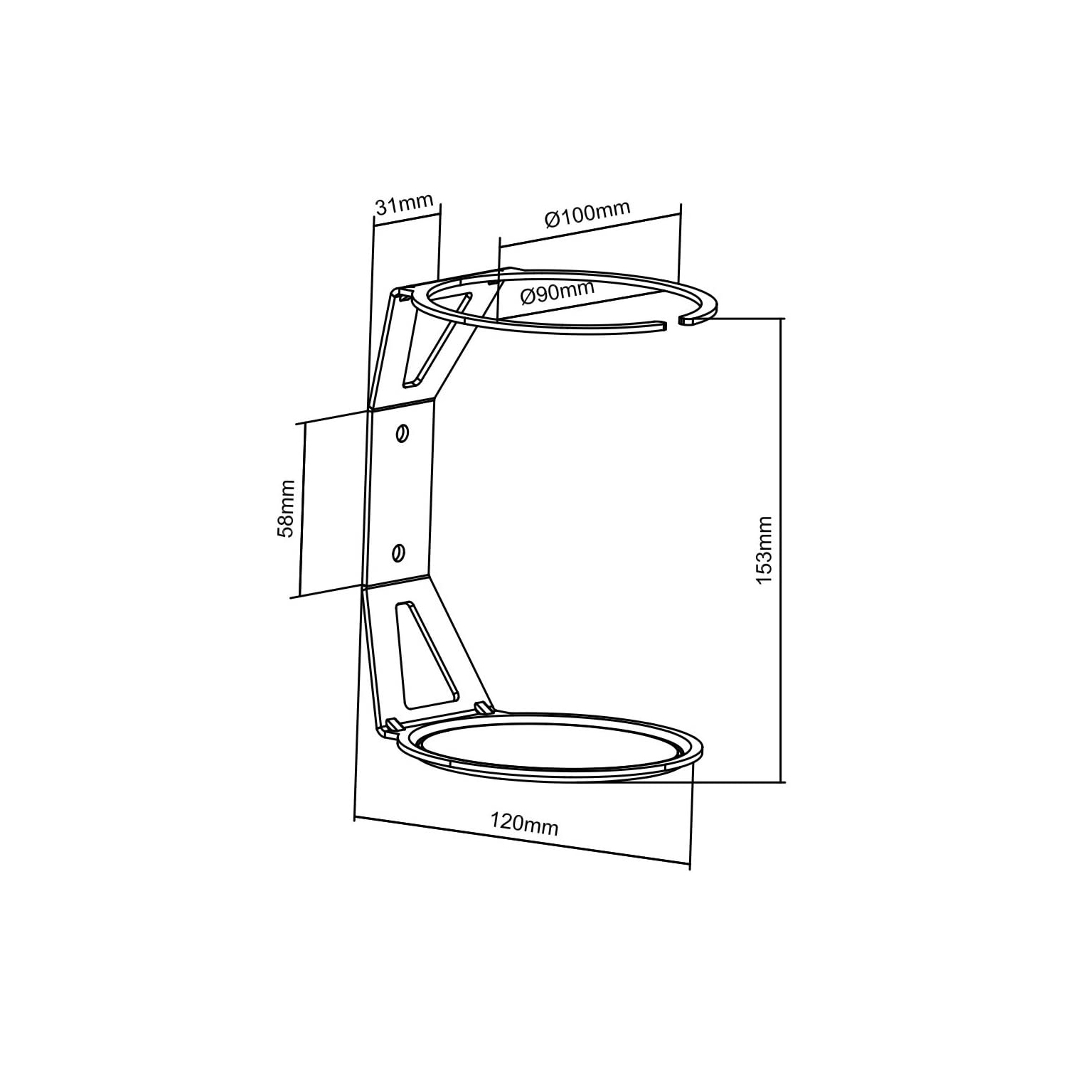 Boost Industries SW-SB1 Wall Mount Bracket for Sonos Roam Speaker