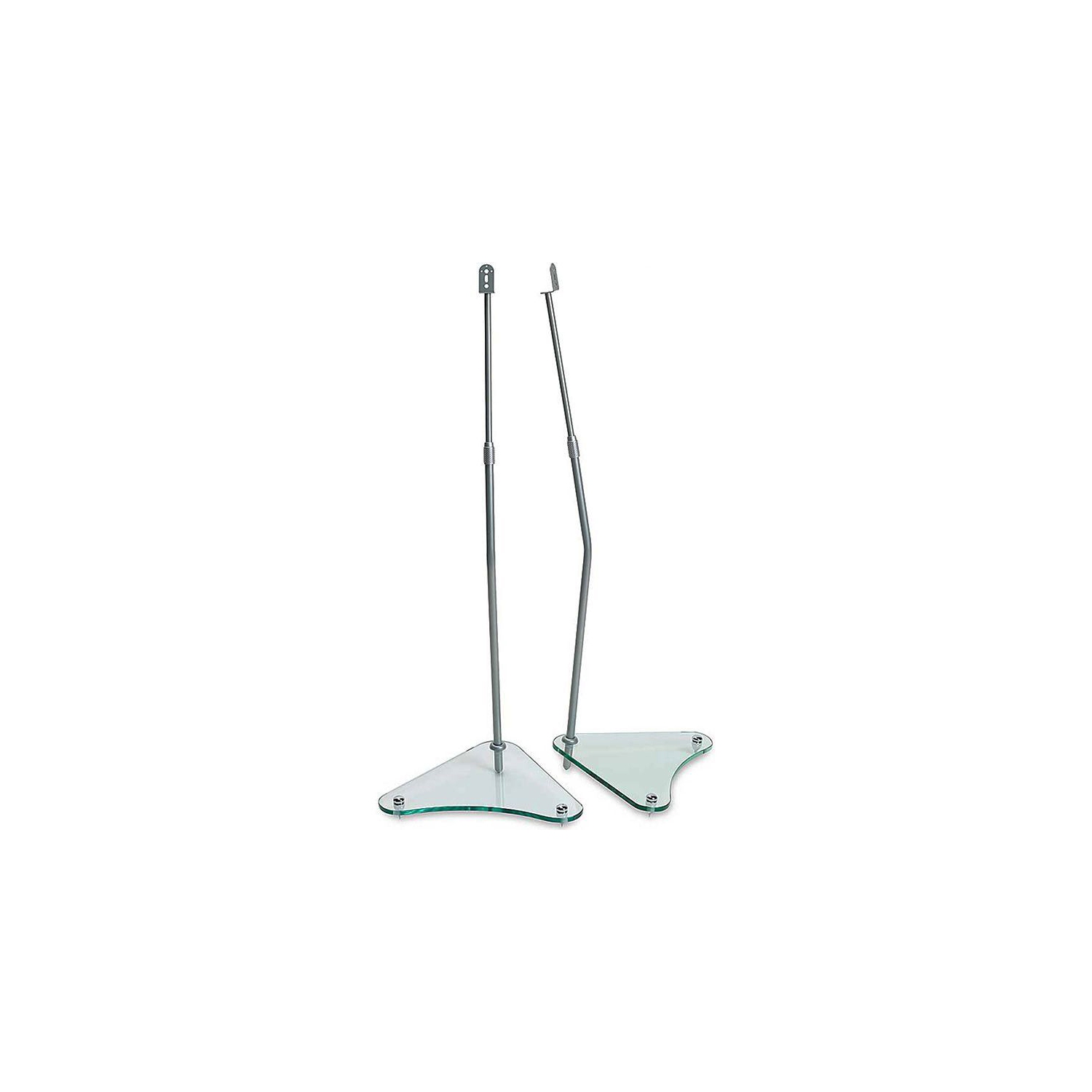 Boost Industries SS-B4 Silver Height Adjustable Speaker Stands for Satelilite Speakers