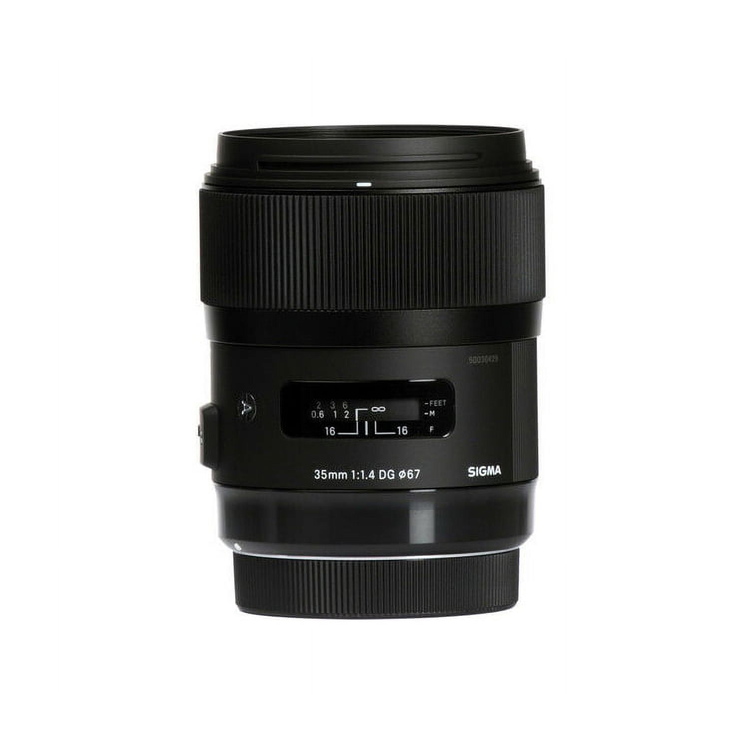 Sigma 35mm F/1.4 HSM DG Lens For Nikon + UV Kit & Cleaning Kit Bundle