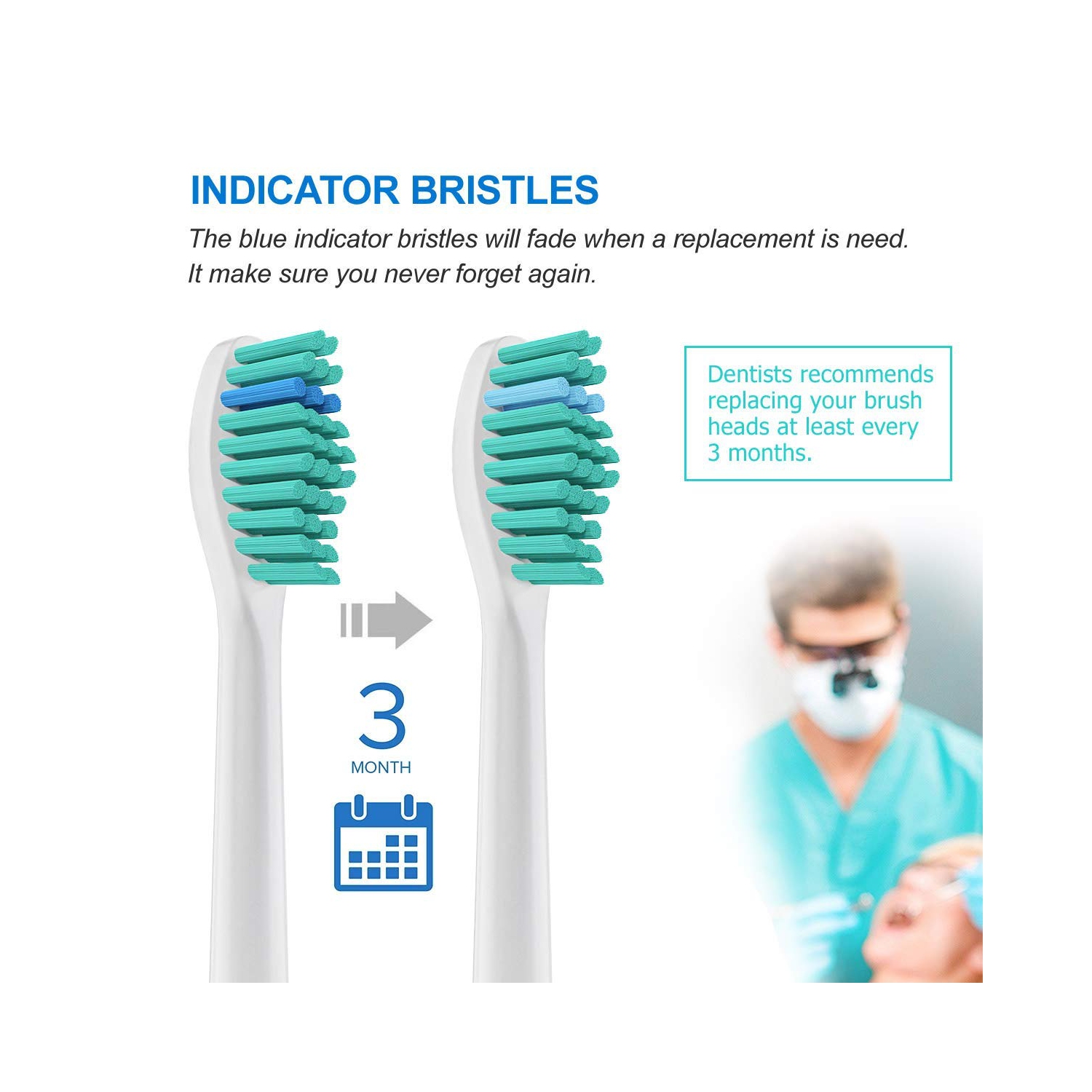 4 Pack Replacement Toothbrush Heads Compatible Philips Philips Sonicare Sensitive Replacement Toothbrush Heads For Sensitive Teeth