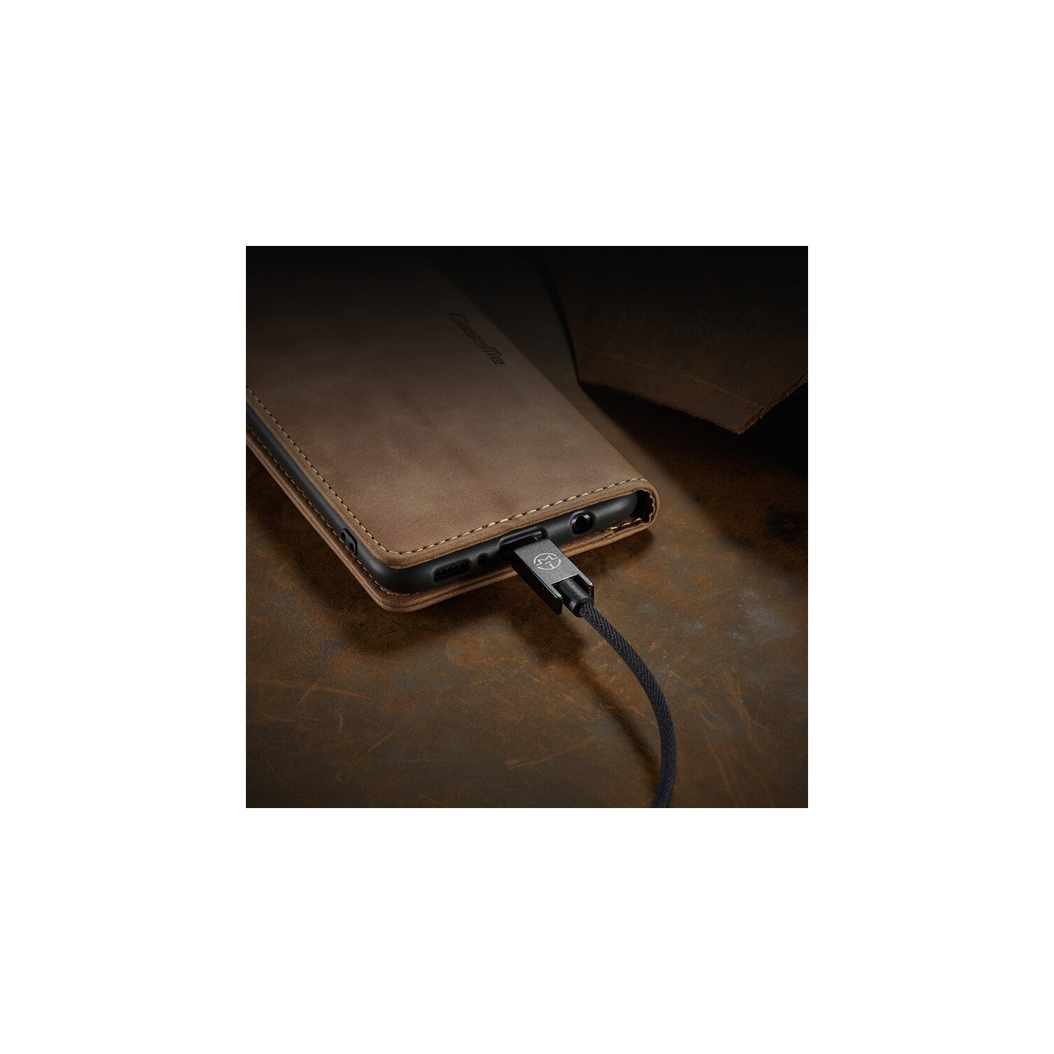 CaseMe Magnetic Stand Flip Protective Cover Leather Flip Cover Purse Style with ID & Credit Card Slots Holder for iPhone 13 PRO MAX -Brown