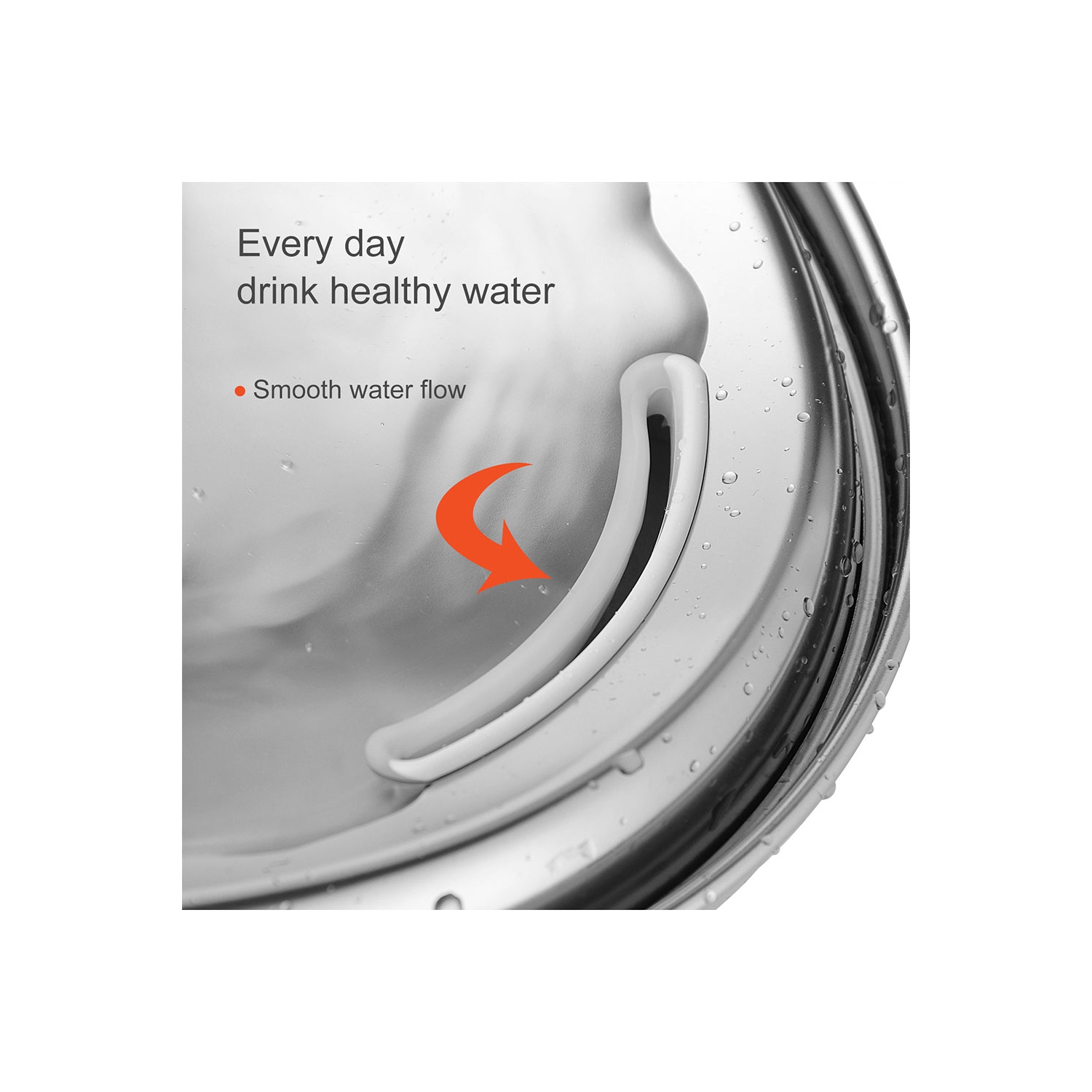 67oz/2L Stainless Steel Cat Water Fountain Adjustable Water Flow, Pet Super Quiet Automatic Pet Water Drinking Fountain