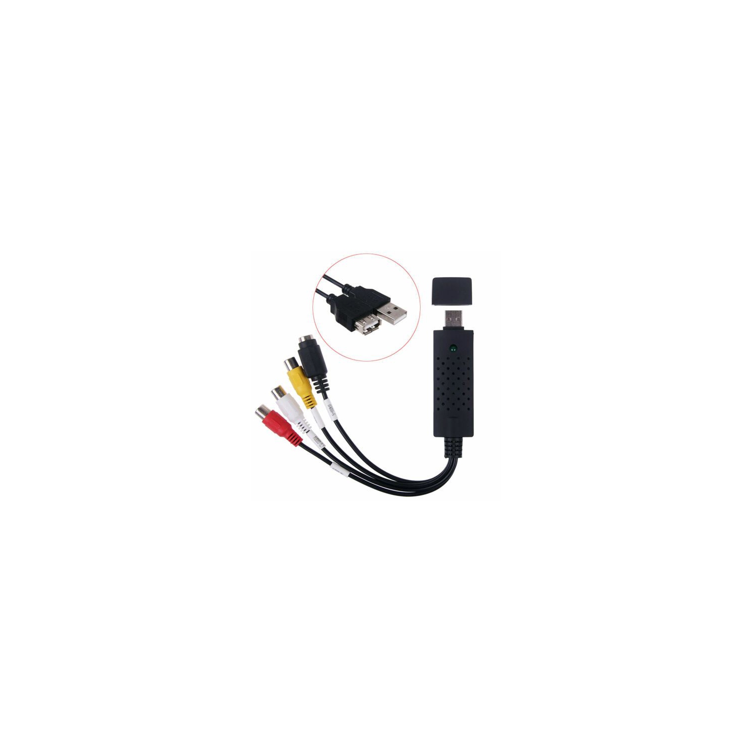 USB Video Capture Card Adapter USB 2.0 Video Converter Audio Capture Card VHS Box VHS VCR TV to Digital Converter Support