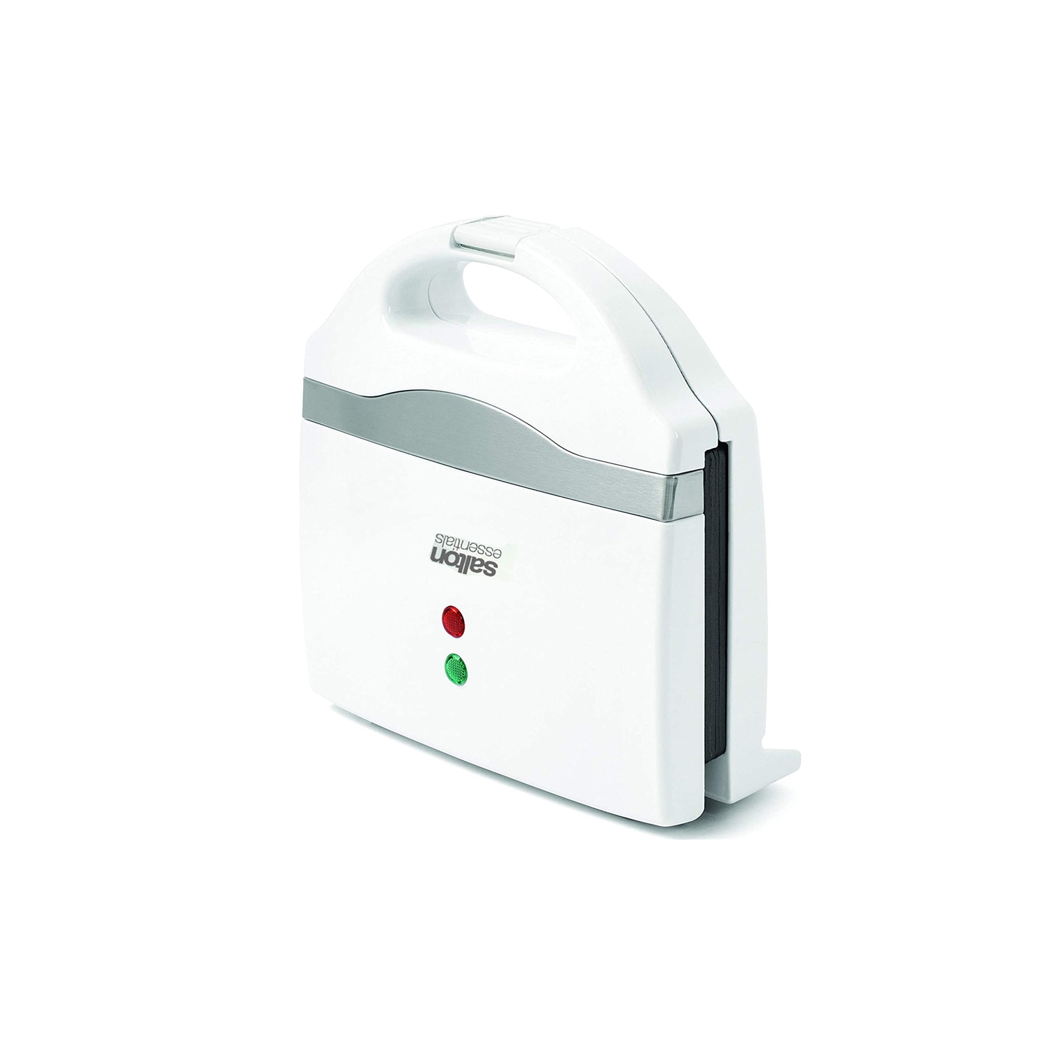 Salton Essentials - Belgian Style 2 Slice Waffle Maker, Nonstick Plates, White