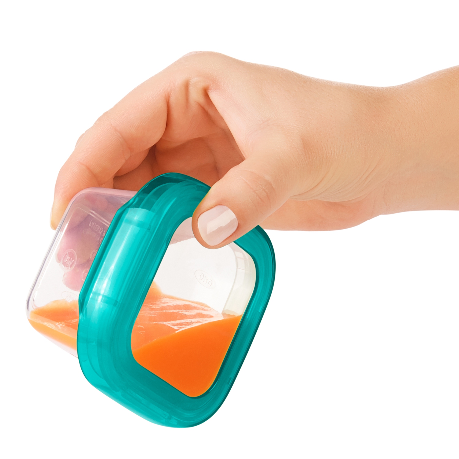 Lot de 4 blocs de conservation d'aliments pour b&eacute;b&eacute;s de OXO Tot - Sarcelle