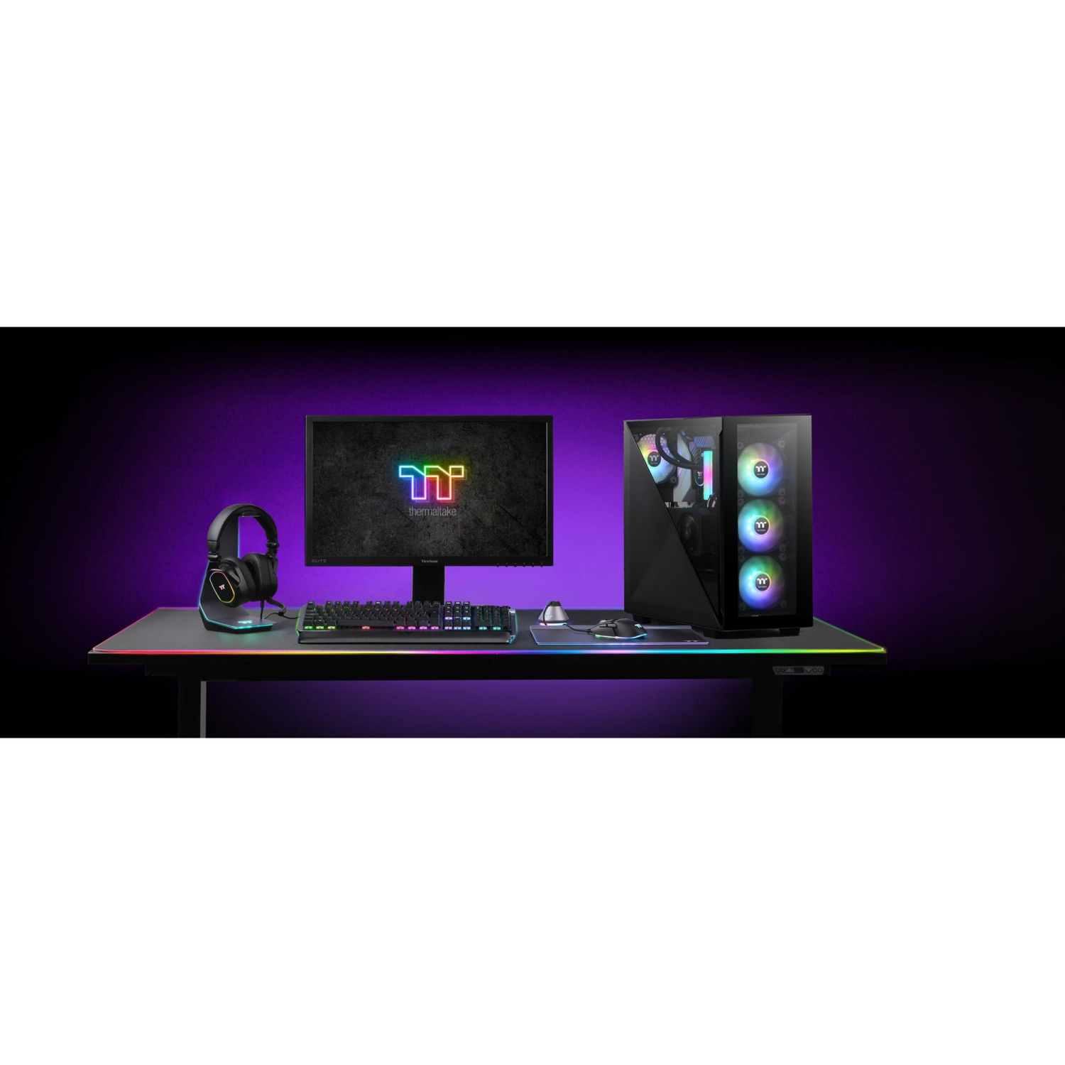 CA-1S2-00M1WN-01 - Thermaltake CS CA-1S2-00M1WN-01 Divider 300 TG ARGB MidTower 2xTG Black Retail