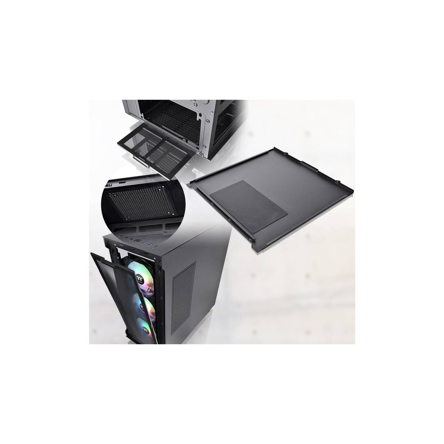 CA-1S2-00M1WN-01 - Thermaltake CS CA-1S2-00M1WN-01 Divider 300 TG ARGB MidTower 2xTG Black Retail