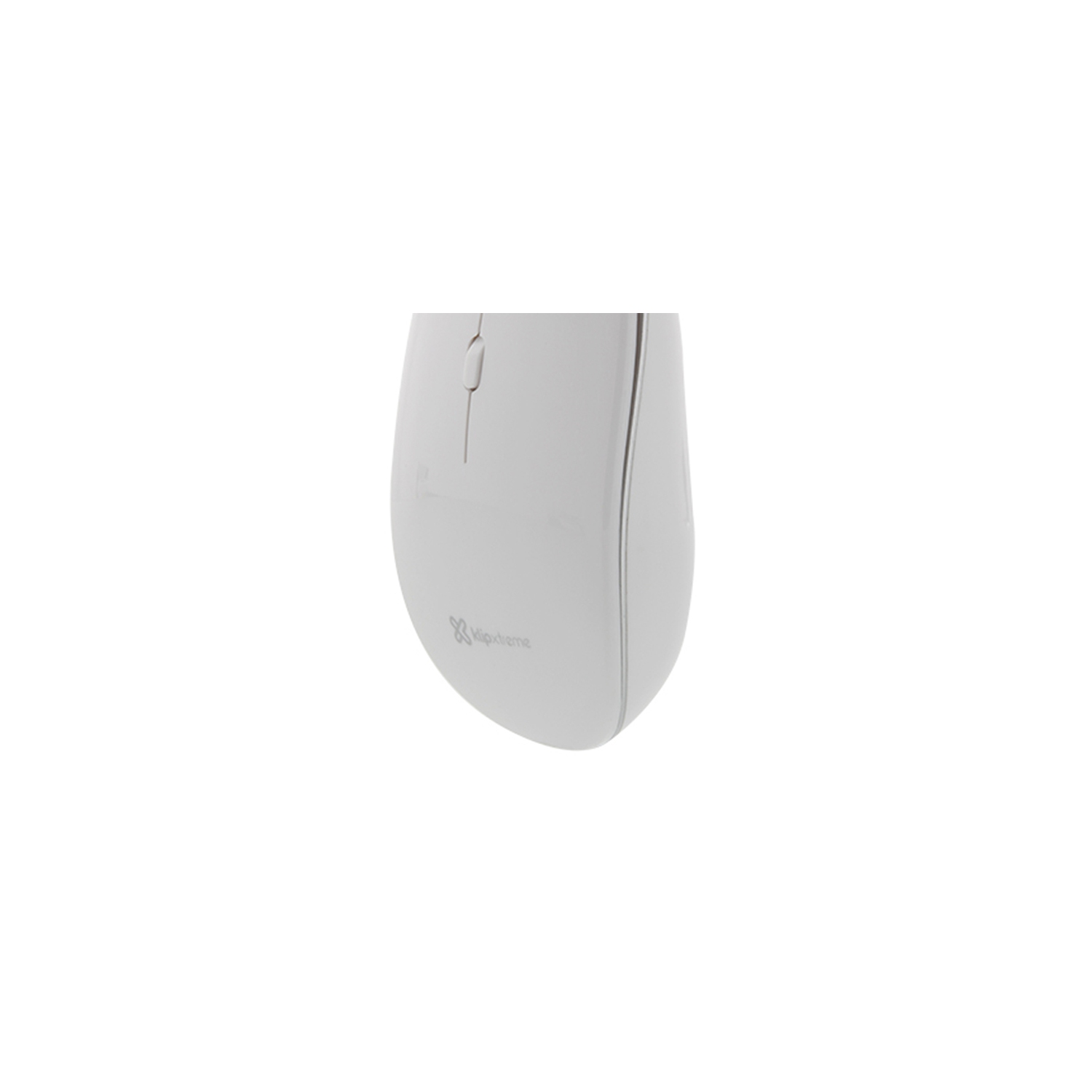 Klipxtreme Mouse Wireless Slim 2.4Ghz HD Optical Sensor 1600dpi 4 Buttons Ambidextrous USB Nano Dongle - White