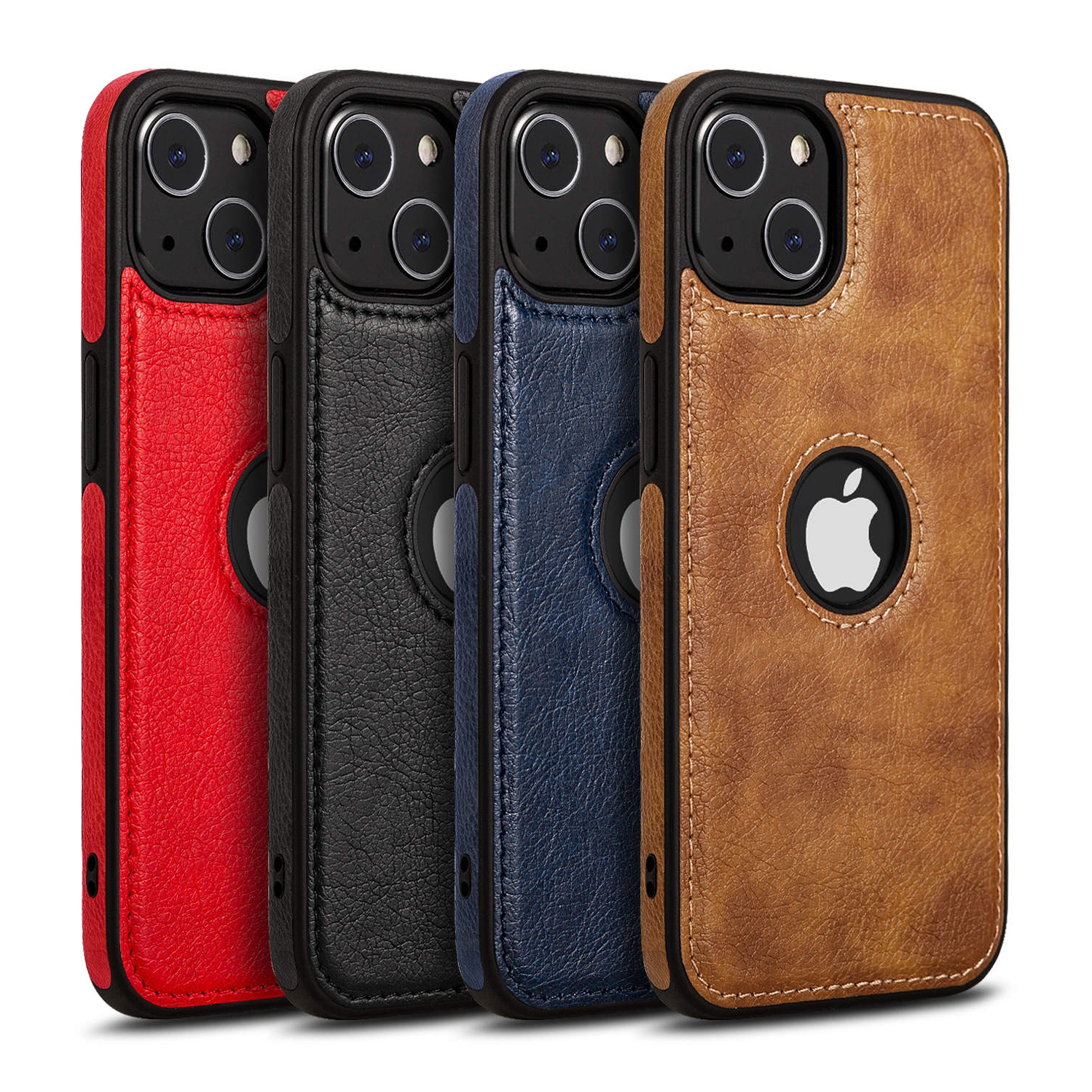 Unique Design Luxury TPU Leather Business Phone Case for iPhone 13 Pro Max Anti-Slip Scratch Resistant Ultra Slim Protective Case