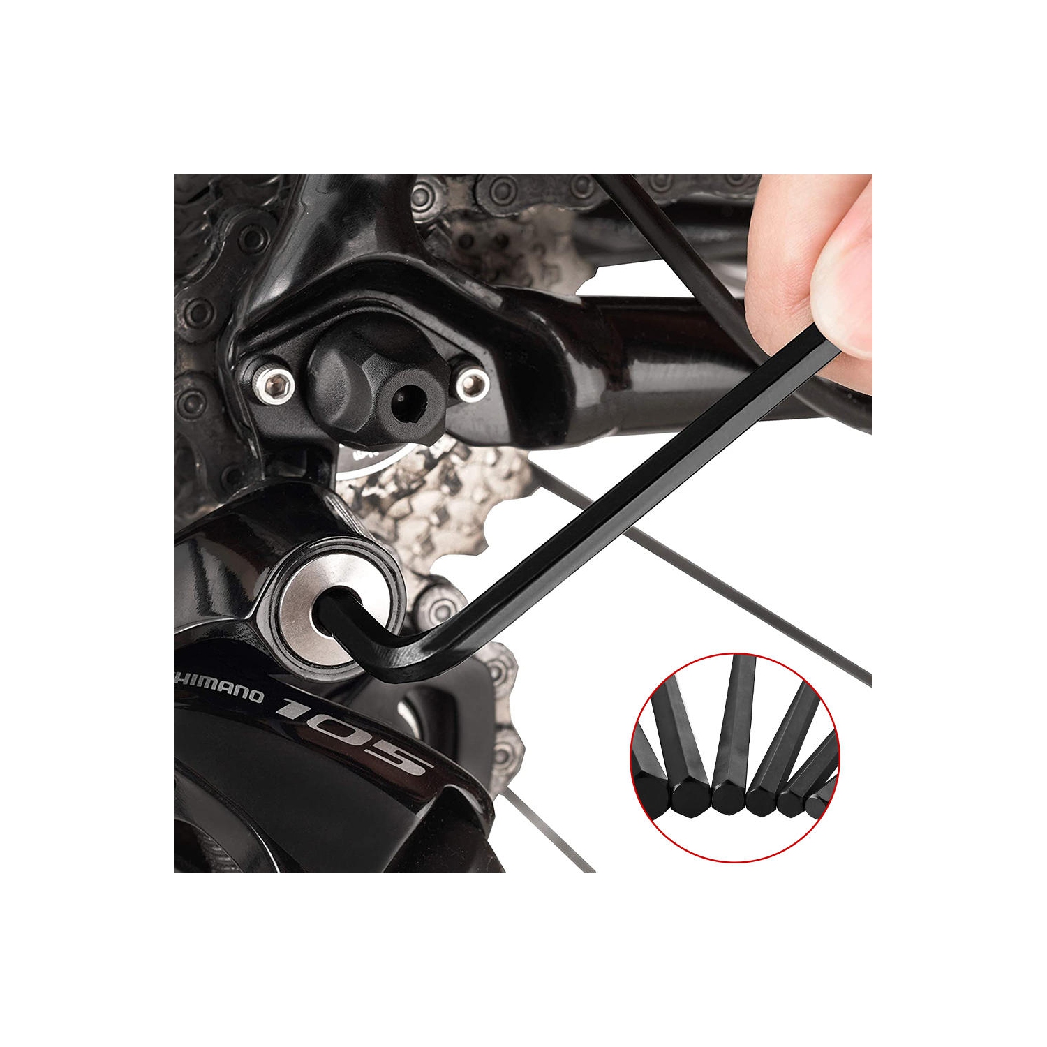 30-Piece L shape Premium Hex Key Allen Wrench Set with Precise and Chamfered Tip - PrimeCables®