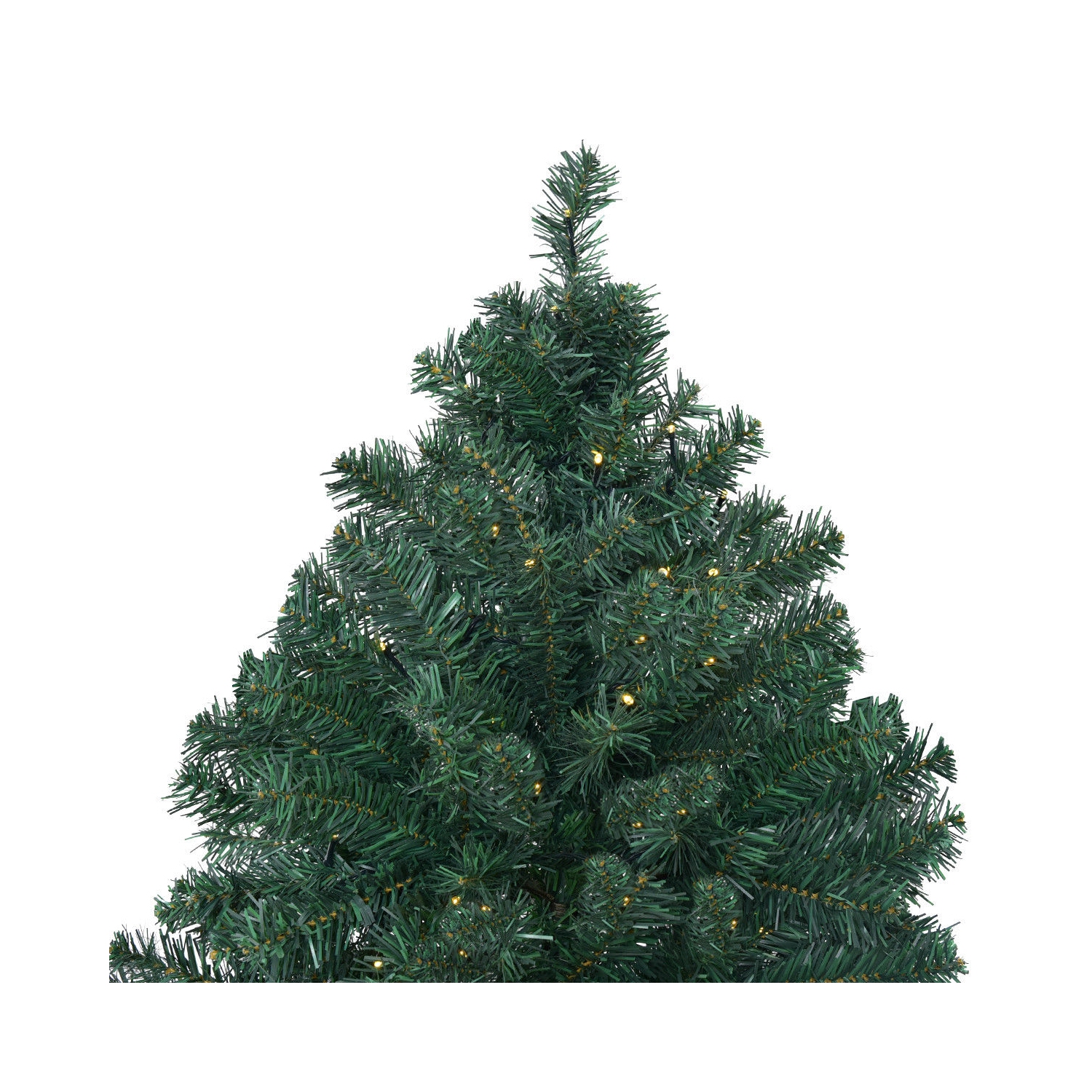 Topbuy 7.5' PVC Artificial Christmas Tree Pre-Lit 400 LED Lights W/ Metal Stand New
