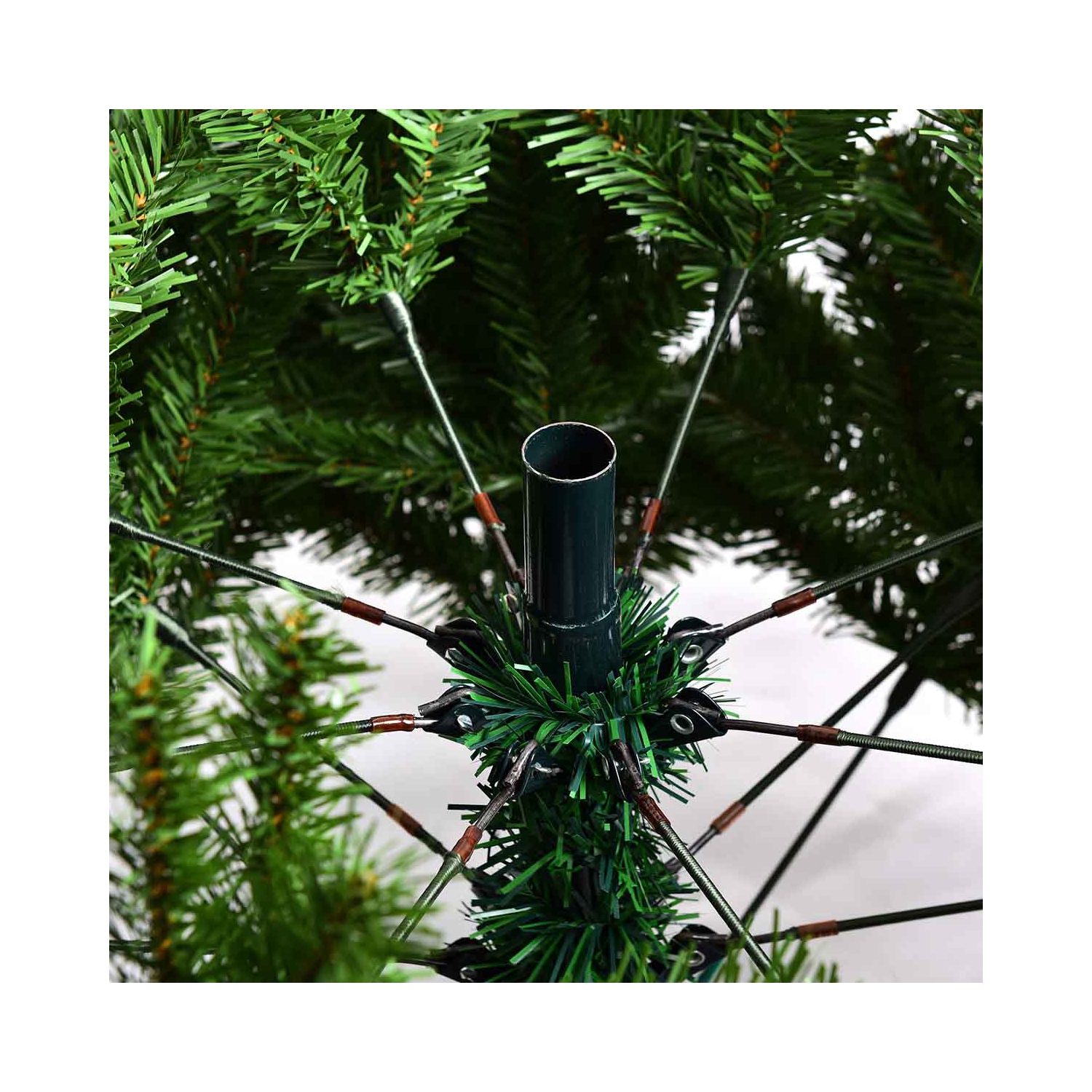 Topbuy 9&nbsp;pi – Arbre de Noël artificiel en PVC, 2132 pointes, embouts à charnière de qualité supérieure avec support en métal solide