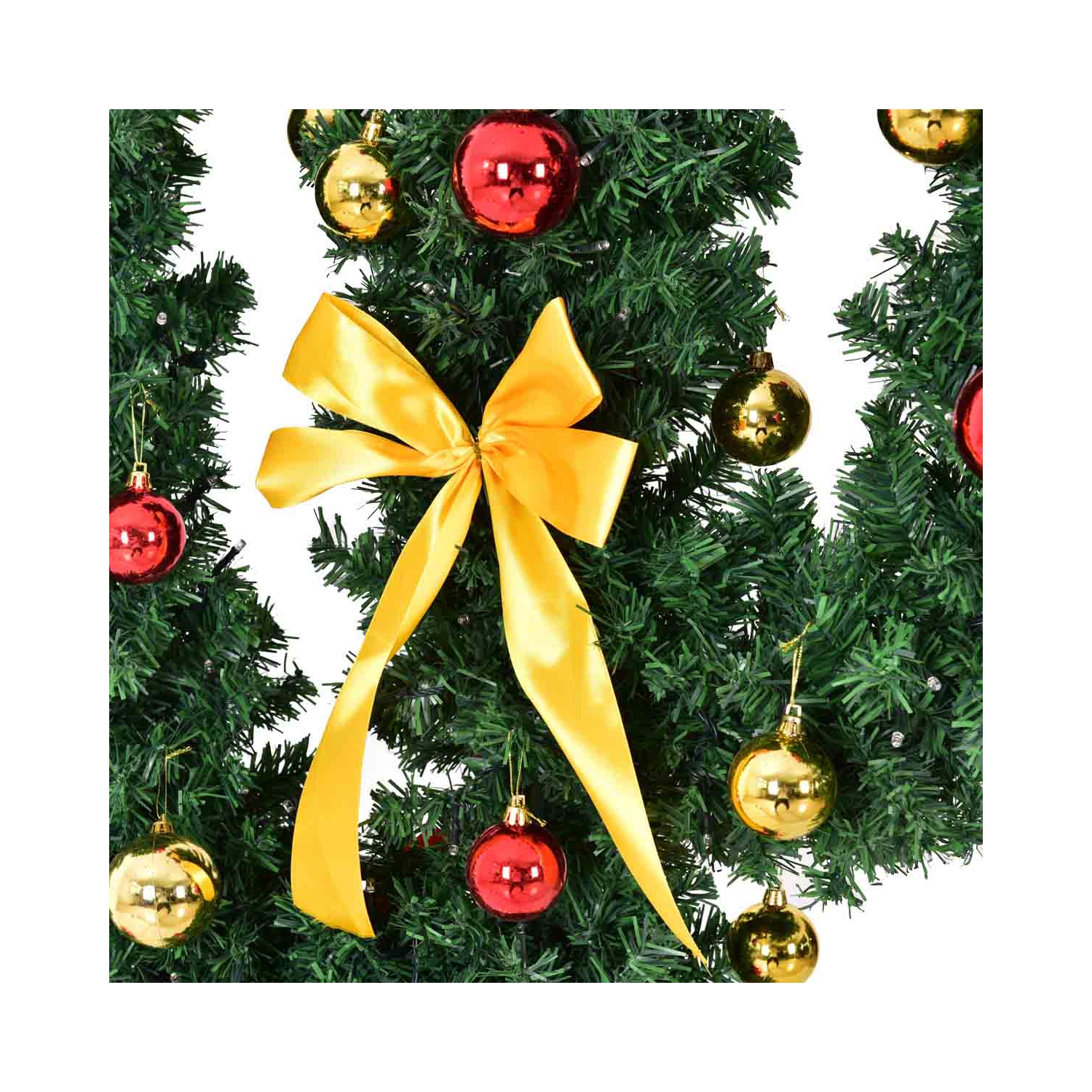 TopBuy – Cactus artificiels de 6 pi, arbre de Noël, fibre optique, lumières à DEL et boules