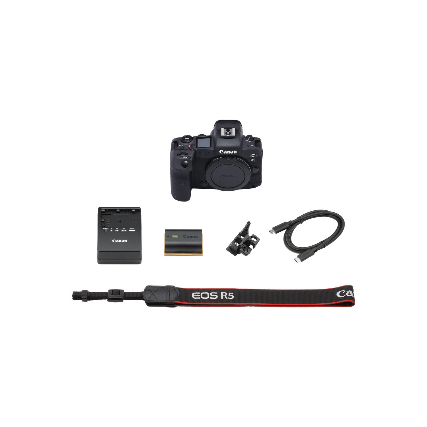 Canon EOS R5 Mirrorless Digital Camera with 64GB Memory Card, Batteries, Corel Photo Software, and More Bundle