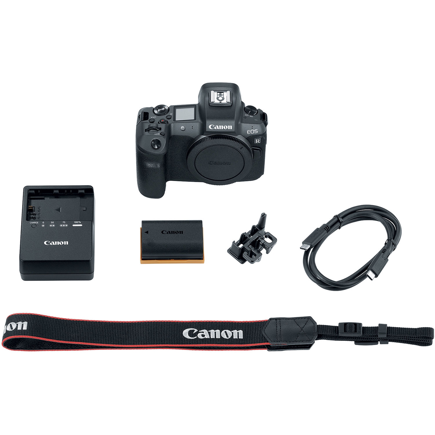 Canon EOS R Mirrorless Digital Camera 3075C002 With Canon EF Mount Adapter, Canon EF-S 18-135mm Lens and More