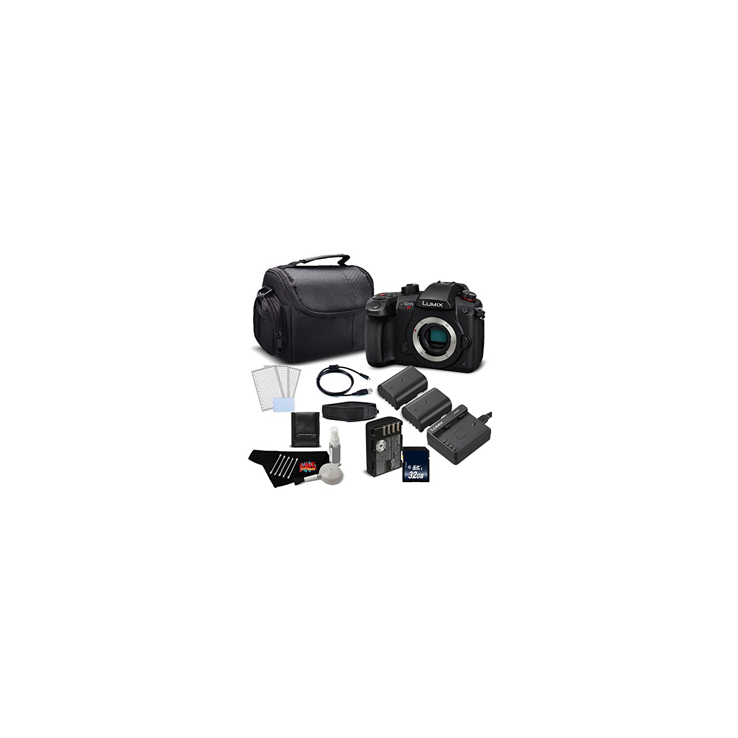 Panasonic Lumix DC-GH5S Mirrorless Micro Four Thirds Digital Camera DC-GH5S - Gold Level Bundle- International Version