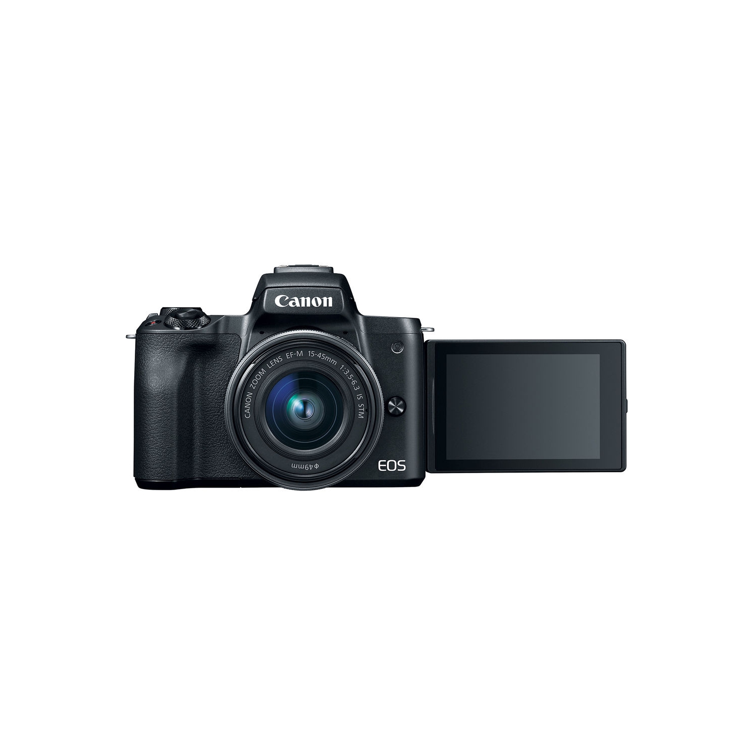 Canon EOS M50 Mirrorless Camera W/15-45mm Lens Black 2680C011 - Advanced Bundle