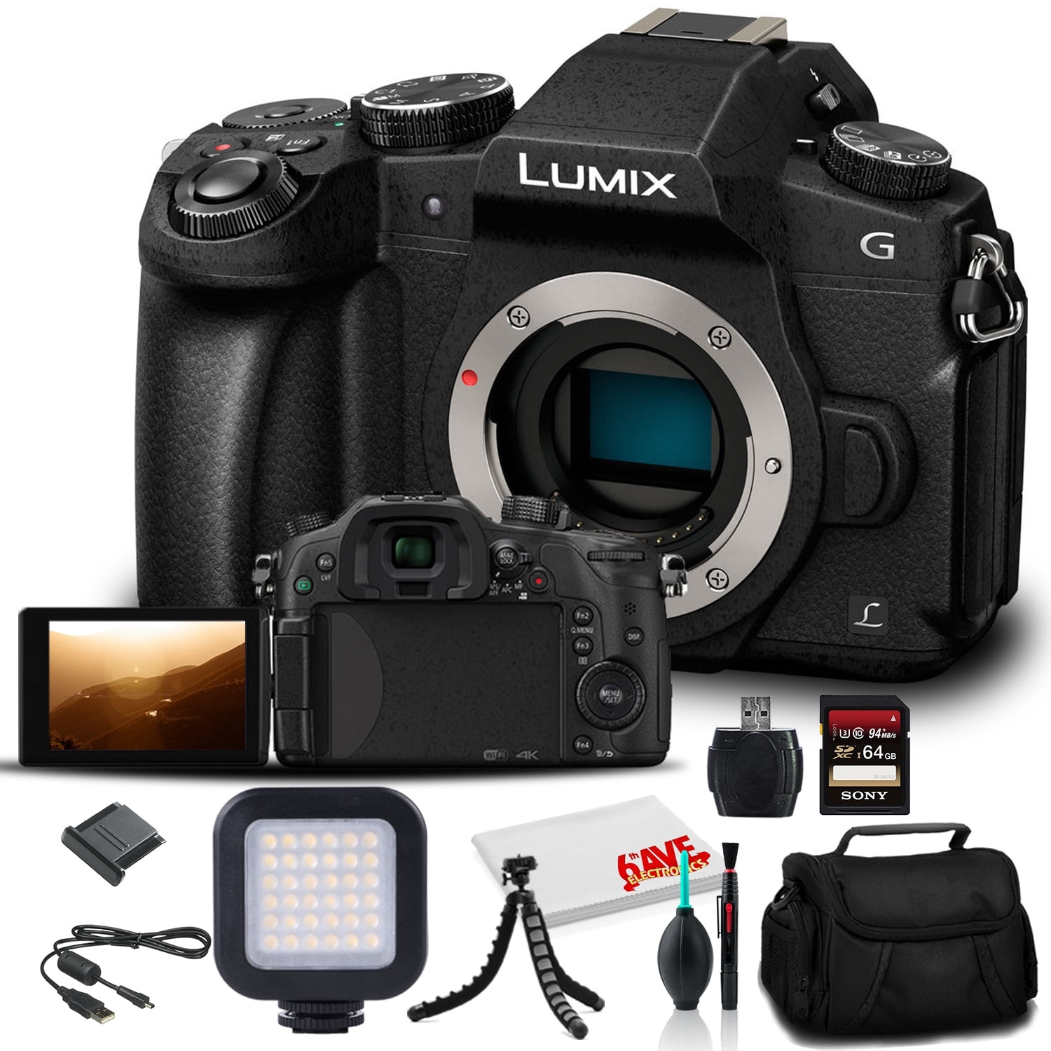 Panasonic Lumix DMC-G85 Mirrorless Digital Camera Body - Advanced Bundle