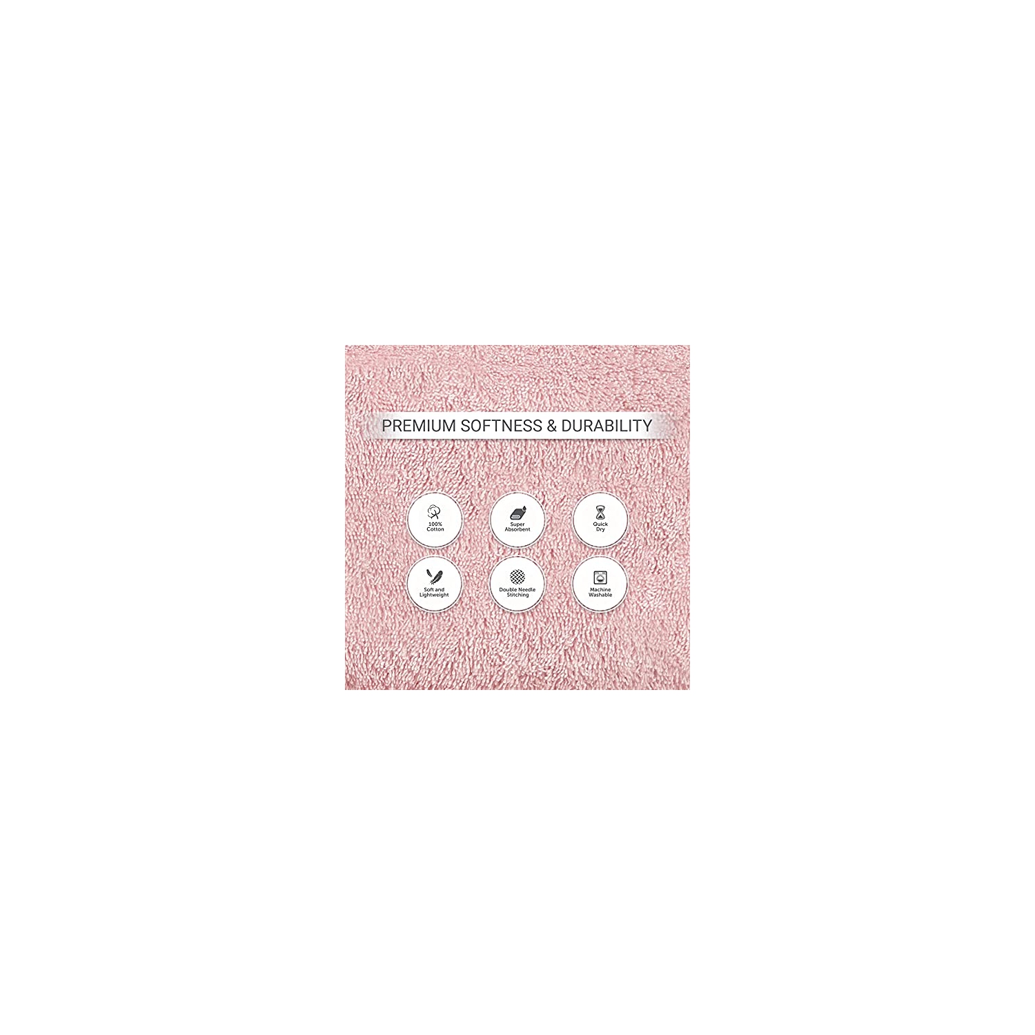 Jinamart Serviettes de bain doux de luxe Ensemble 650 GSM | 100% coton grande salle de bain serviettes maximum douceur et très absorbant rapidement