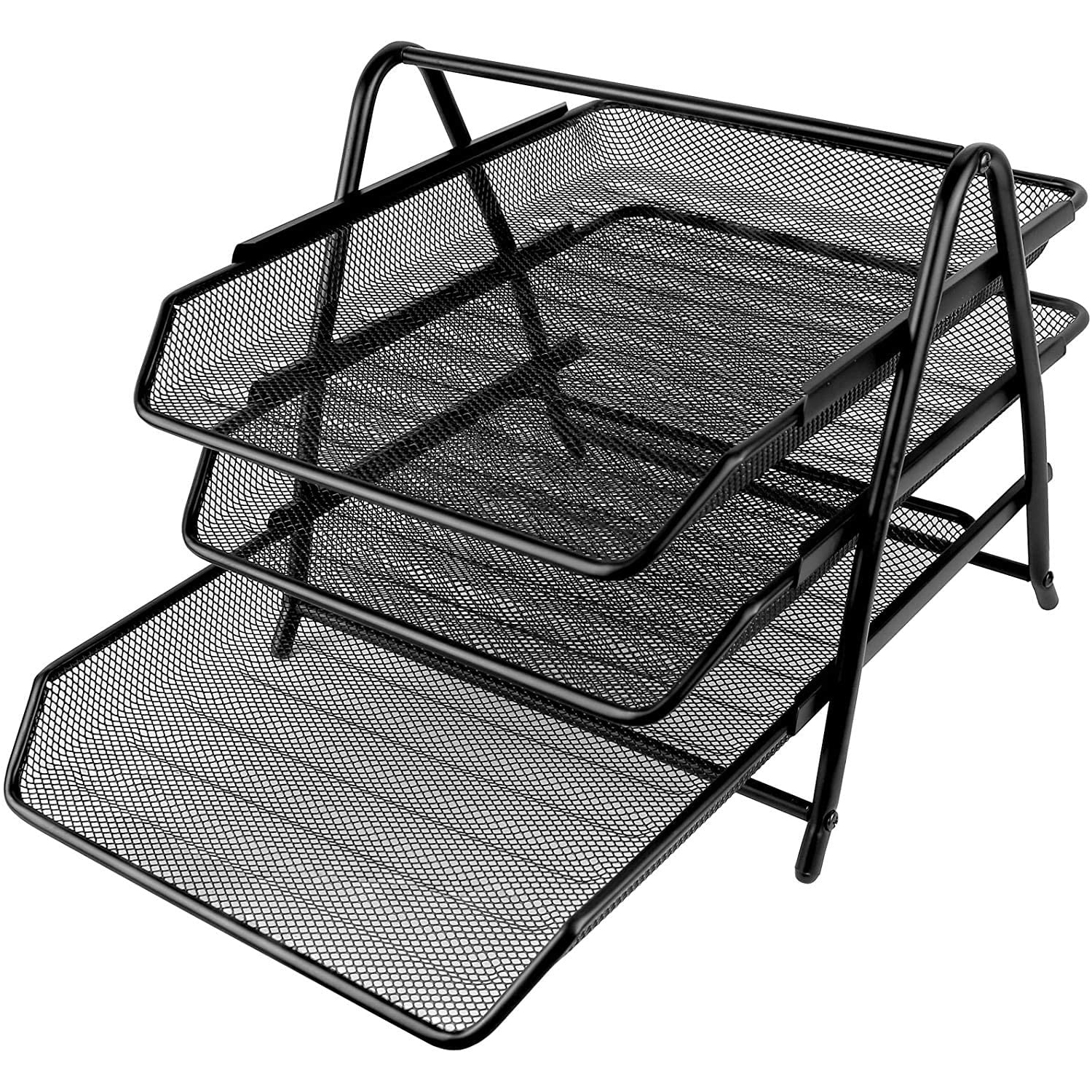 SHOPPINGALL Mesh 3 Tier Document, Letter Tray, Desk Organizer - SA-MDT1