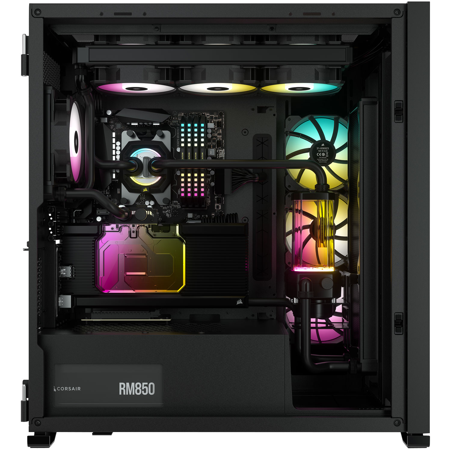 Tour d'ordinateur complète ATX RVB iCUE 7000X de Corsair - Noir