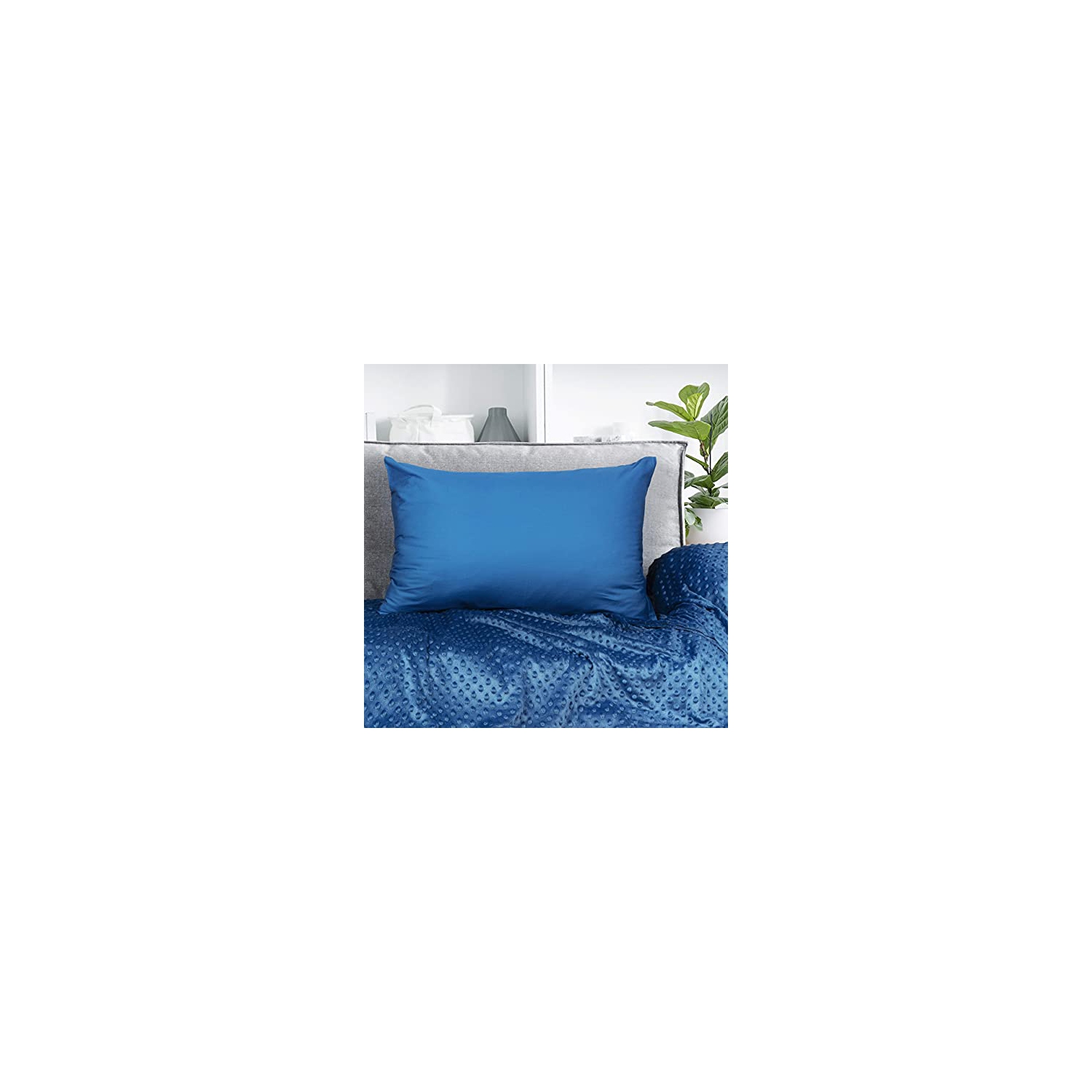 Couverture pondérée adulte Jinamart + couvercle de couette -% 100 coton avec perles de verre | Couverture lourde pour dormir chaud et cool?