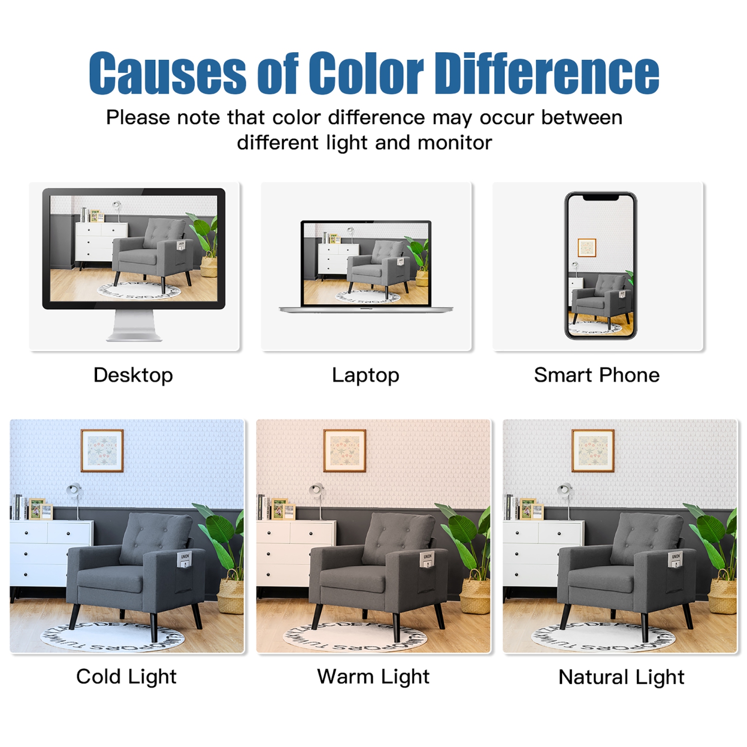 Gymax Set of 2 Upholstered Accent Chair Single Sofa Armchair w/ Wooden Legs