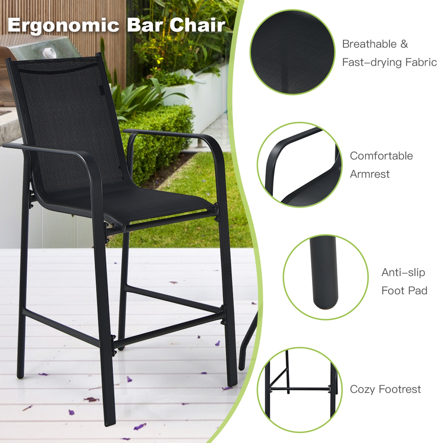 Set bistrot 2 personnes Gymax