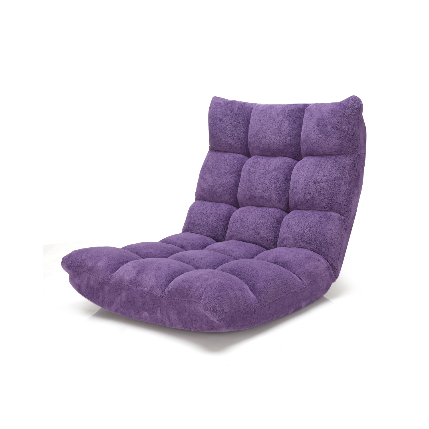 Topbuy Adjustable 14-Position Floor Chair,Padded Gaming Chair Lazy Recliner