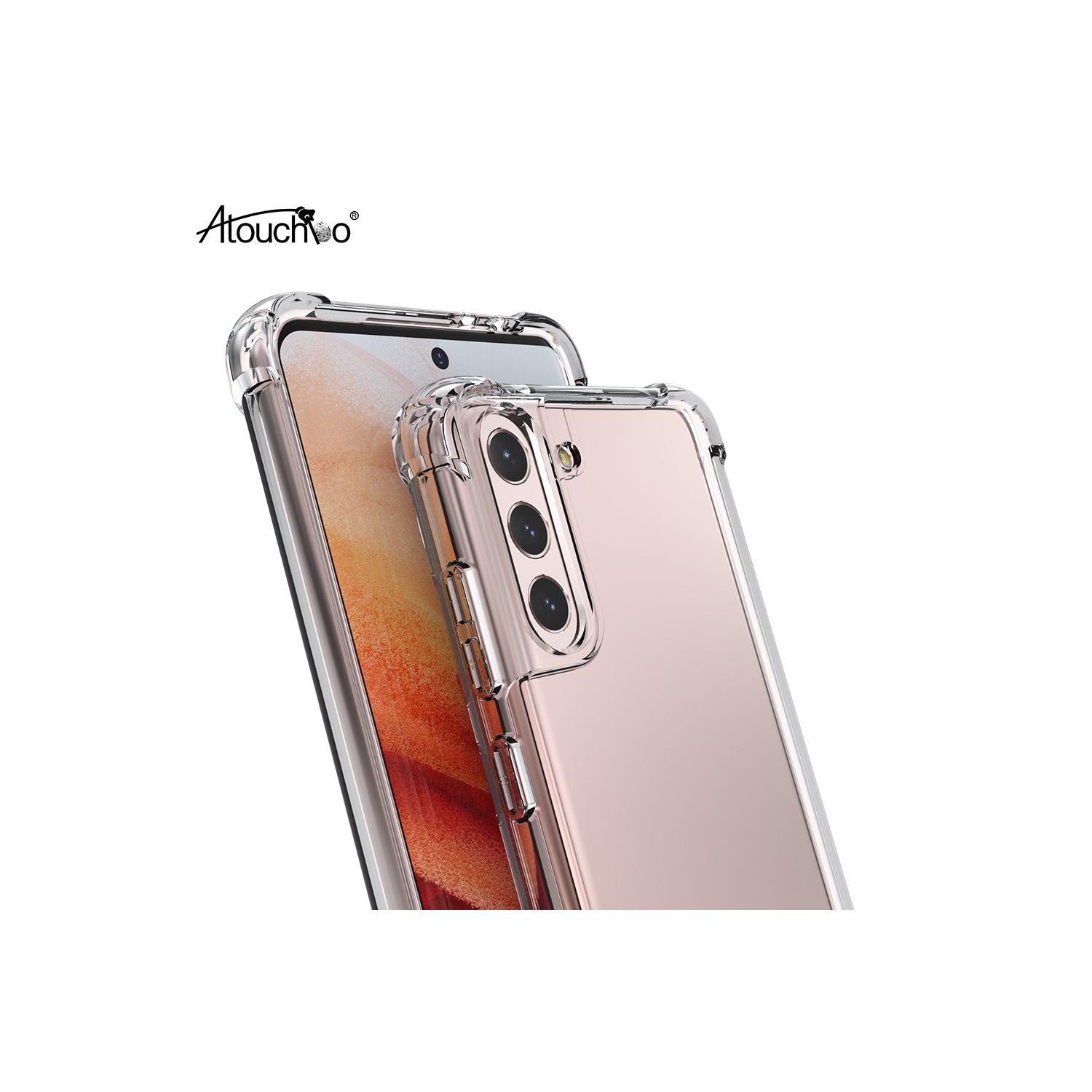 Samsung Galaxy S21 Plus| Premium Atouchbo Shockproof Hard Back Clear Case | Slim Fit Design