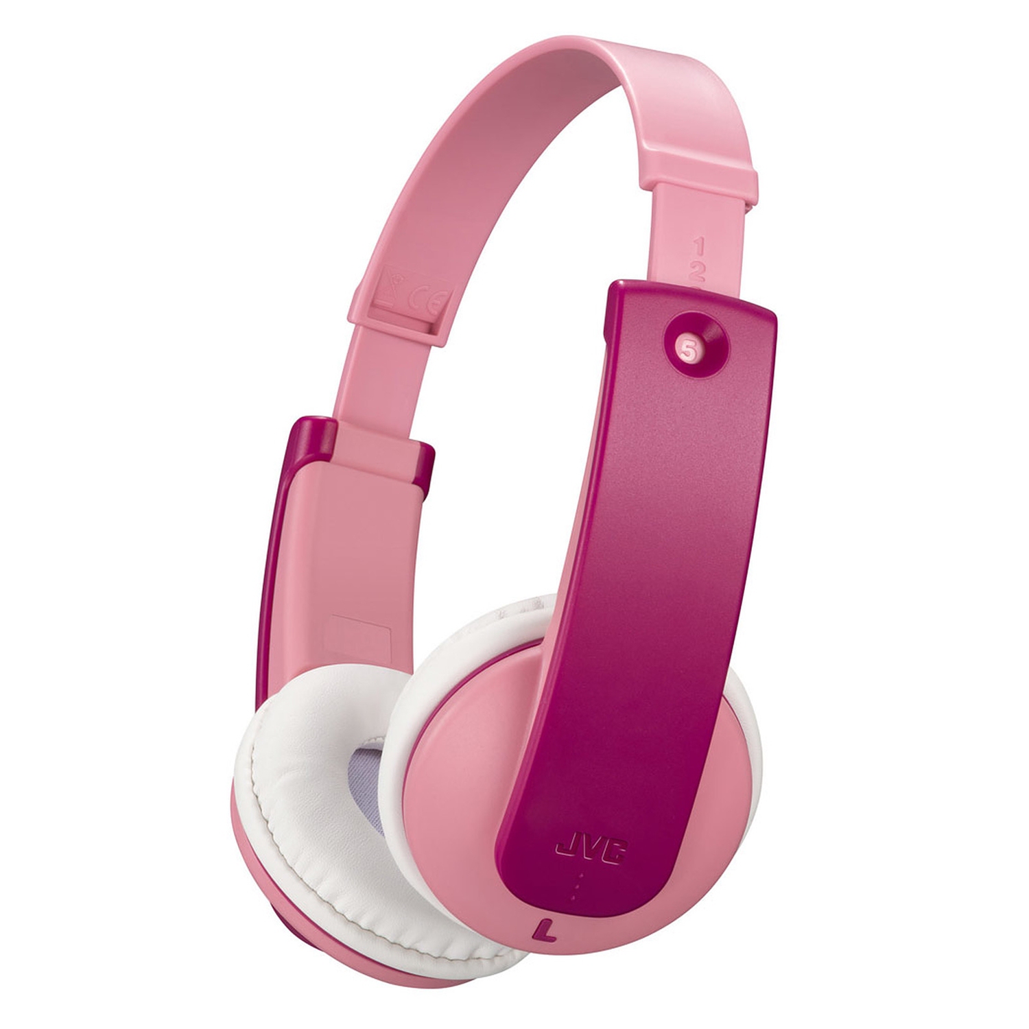JVC - Wireless Headphones for Children, Bluetooth 5.0, Safe Volume Limiter, Pink