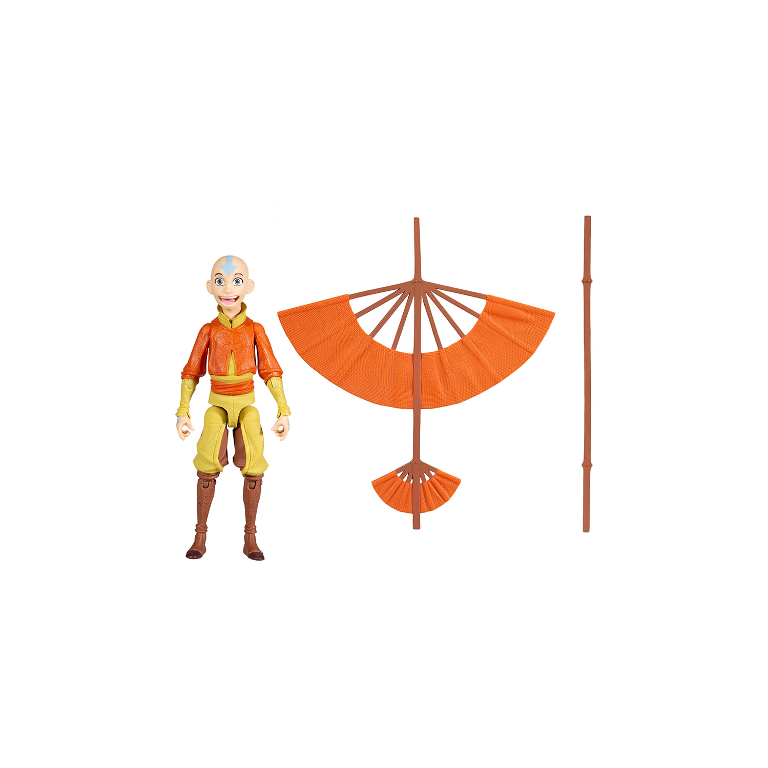 Avatar The Last Airbender – Ensemble de figurines d’action de base de 5 po – Aang avec planeur