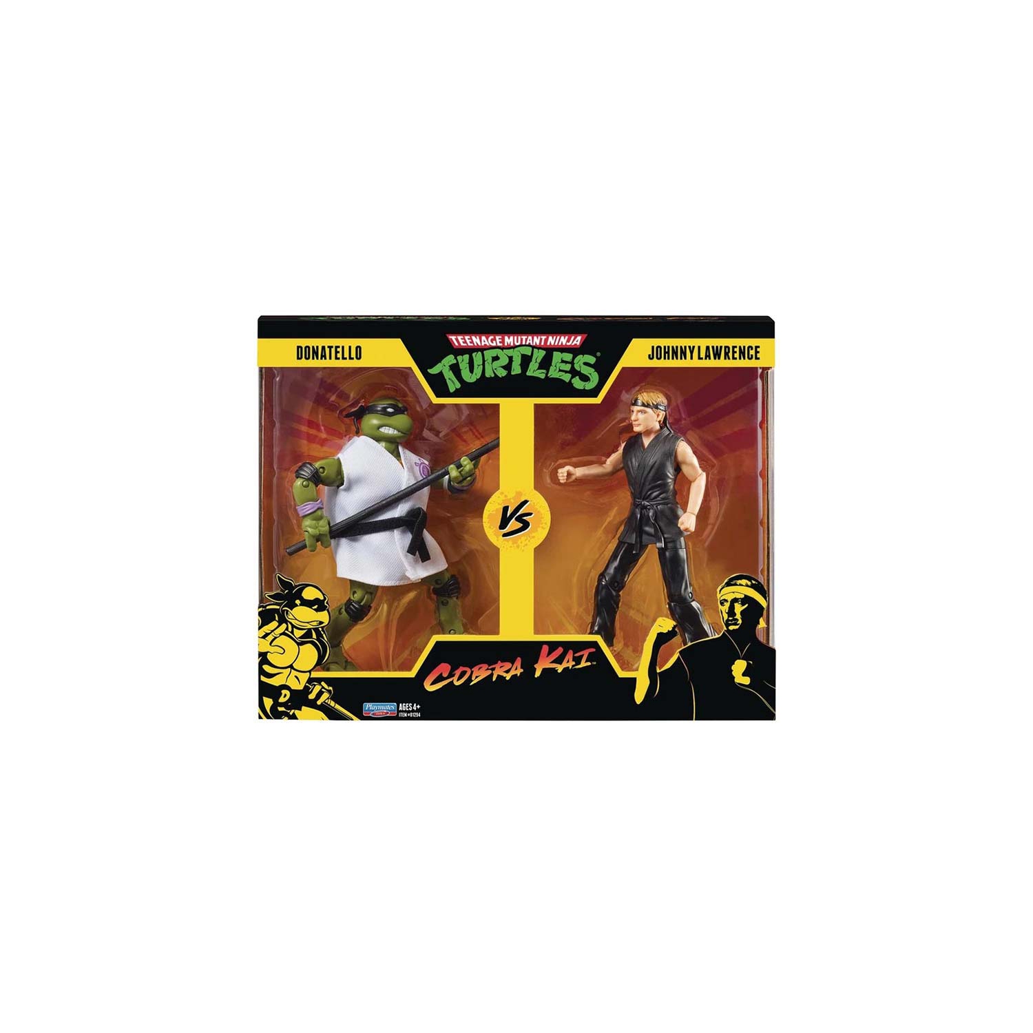 Teenage Mutant Ninja Turtles vs Cobra Kai 6 Inch Action Figure 2-Pack - Donnatello vs Johnny Lawrence