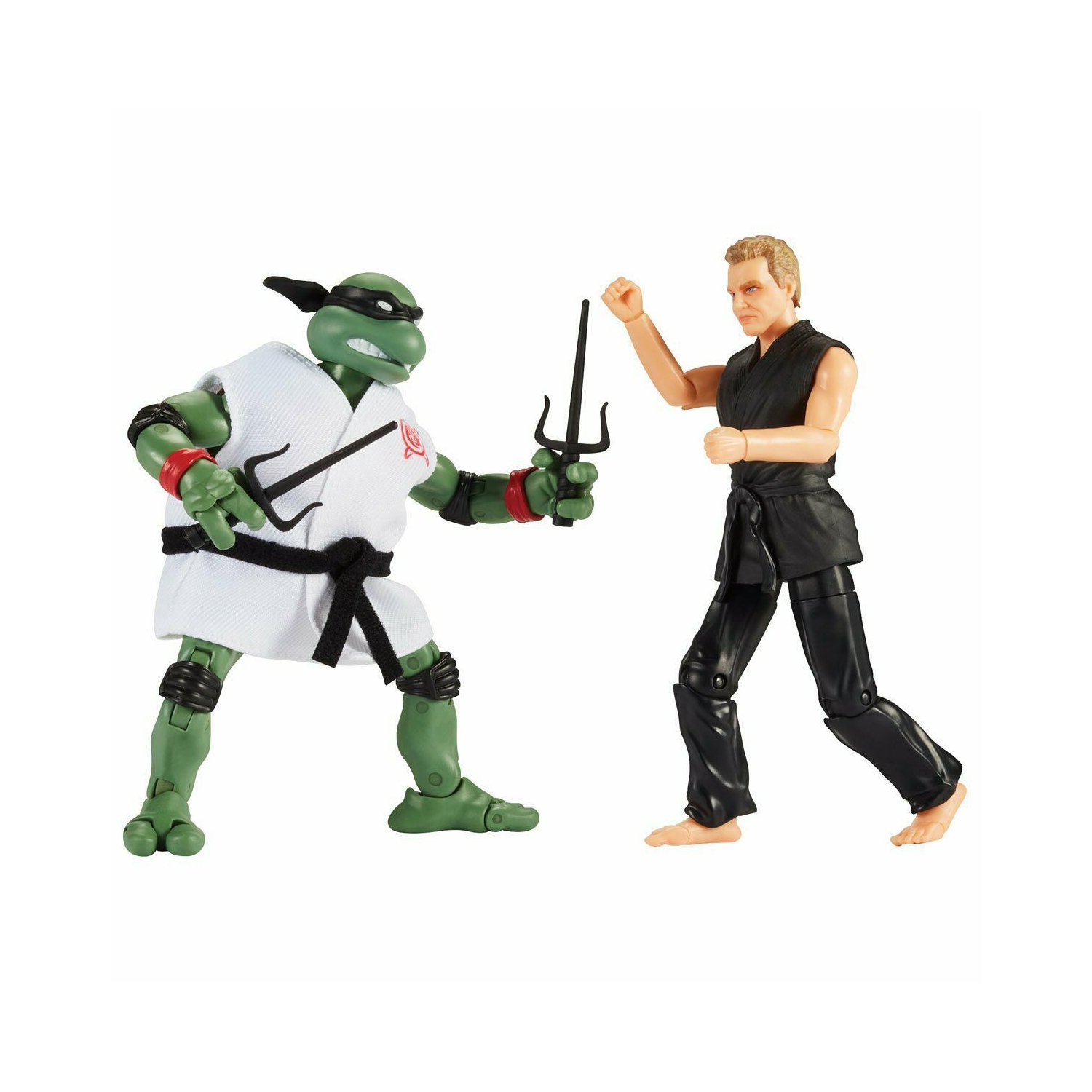 Teenage Mutant Ninja Turtles vs Cobra Kai - Ensemble de 2 figurines de 6 po - Raphael contre John Kreese