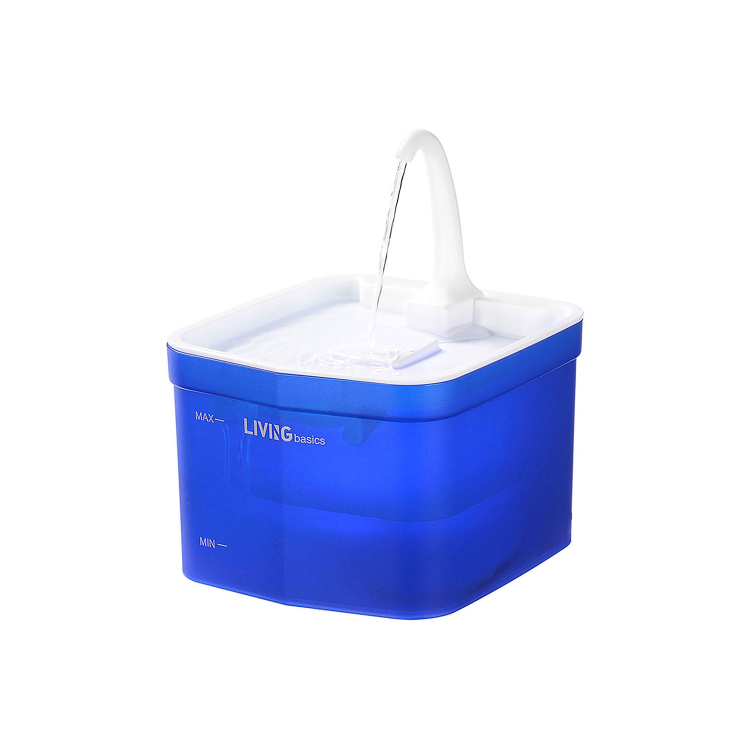 Automatic Cat Pet Water Fountain, Faucet spout, Translucent LED Light, 67oz, Ultra Quiet, AC Adapter