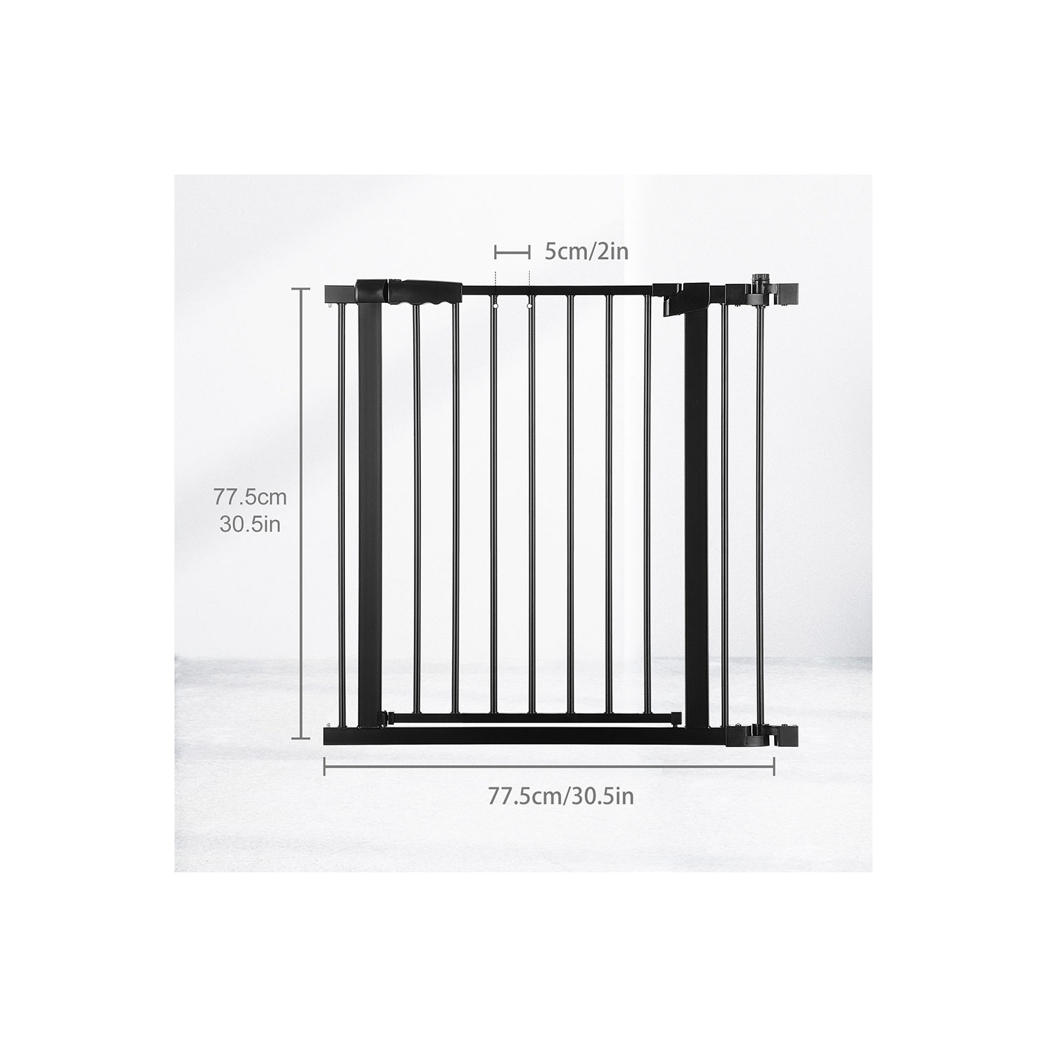 5 Panel DIY Foldable Metal Pet Playpen Baby Safety Gate Christmas Tree Fireplace Fence Stair Barrier, Hearth Gate BBQ Pet Safety Gate