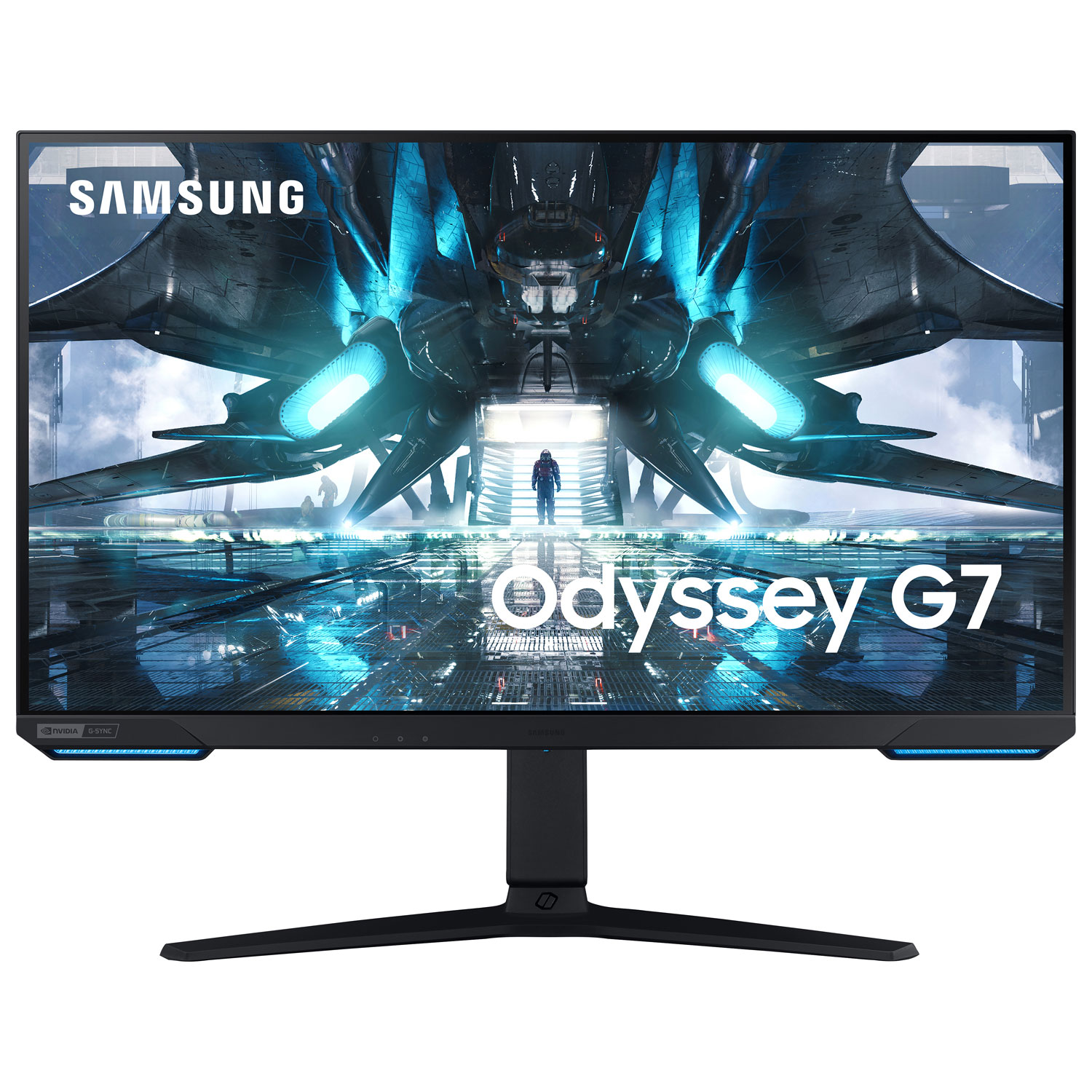 Samsung Odyssey G7 28" 4K UHD 144Hz 1ms IPS LCD FreeSync Gaming Monitor (LS28AG700NNXZA) - Black